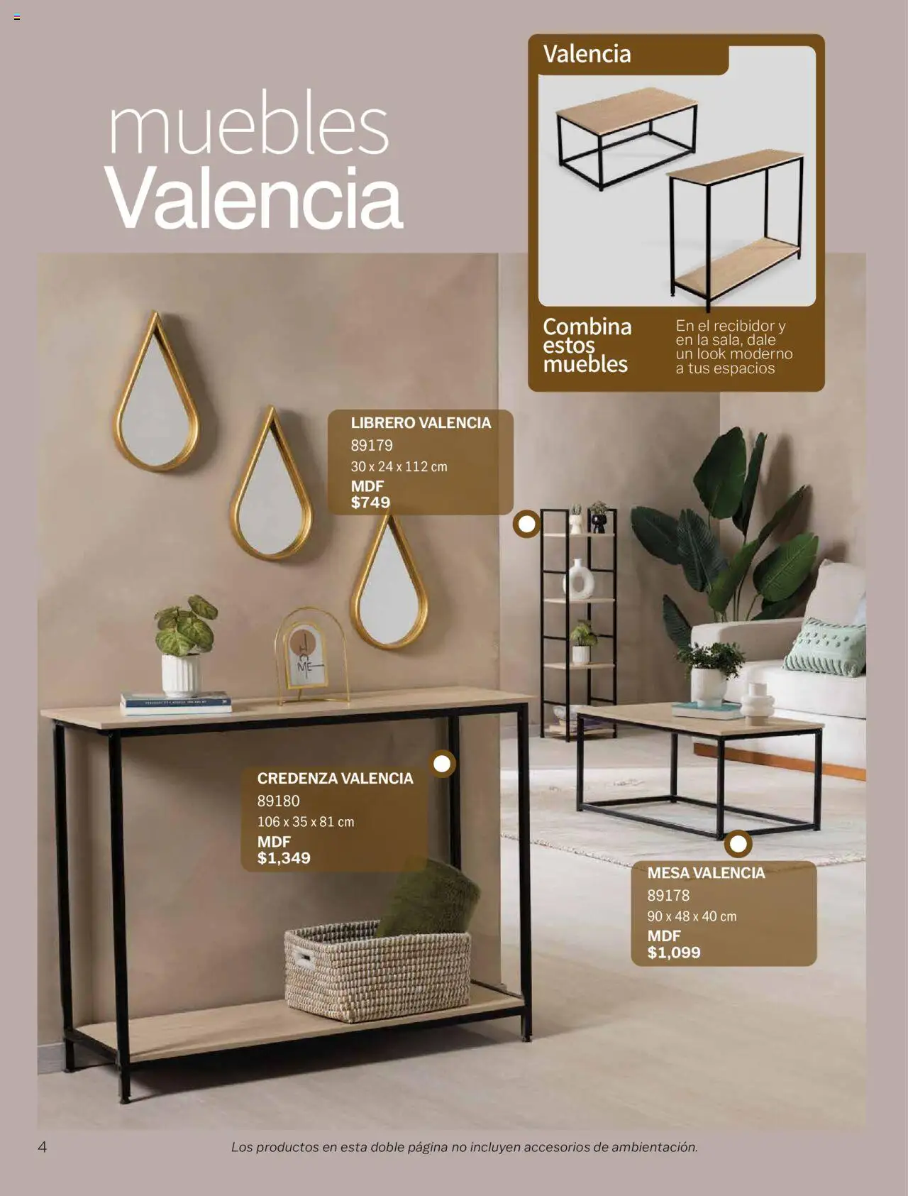 Nuevas ofertas de Vianney válidas en toda la República Mexicana desde el 05/09/2025. ¡Encuentra las mejores ofertas en Vianney - Catálogo - Biasi! | Página: 6 | Productos: Recibidor, Mesa