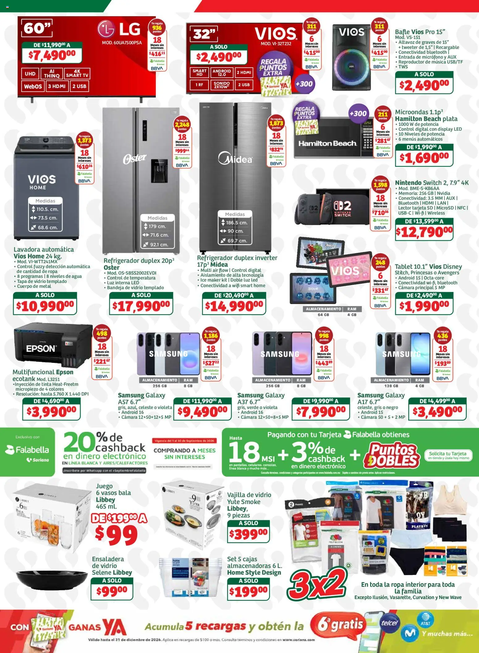 Nuevas ofertas de Soriana válidas en toda la República Mexicana desde el 25/09/2026. ¡Encuentra las mejores ofertas en Soriana folleto! | Página: 7