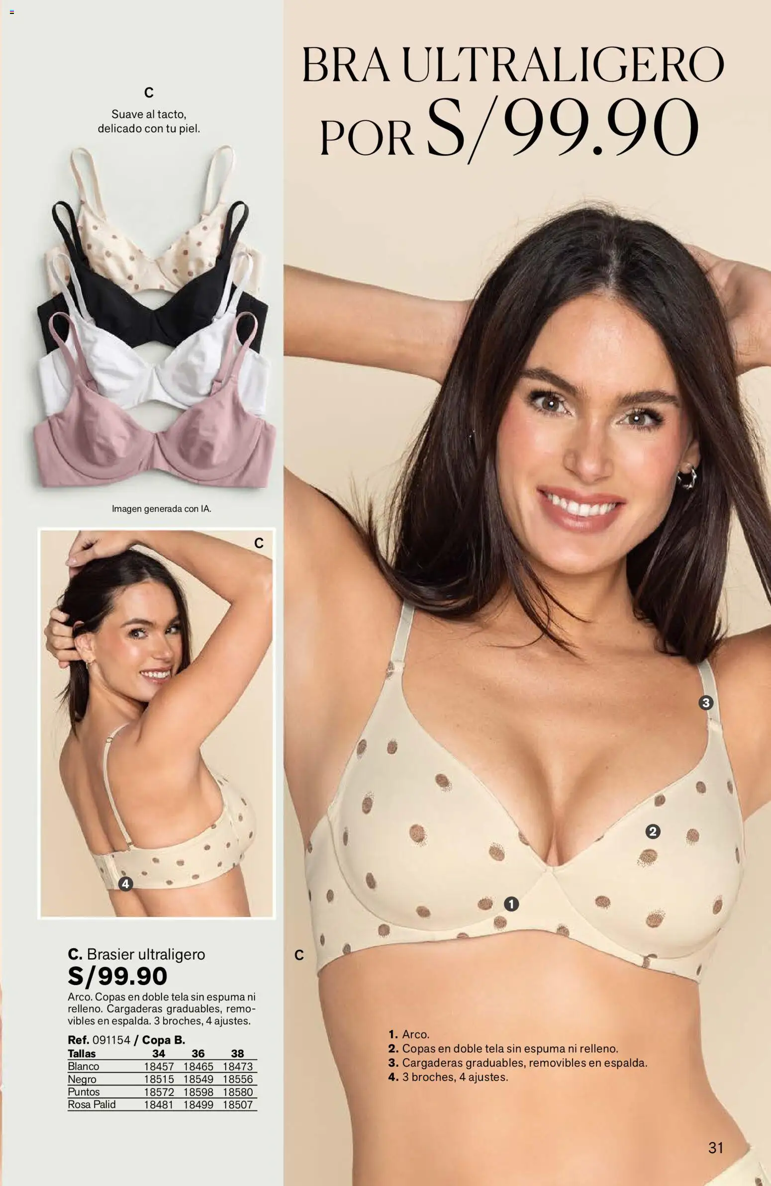 Catálogo Leonisa válido desde 24/08/2026 | Página: 31 | Productos: Espuma