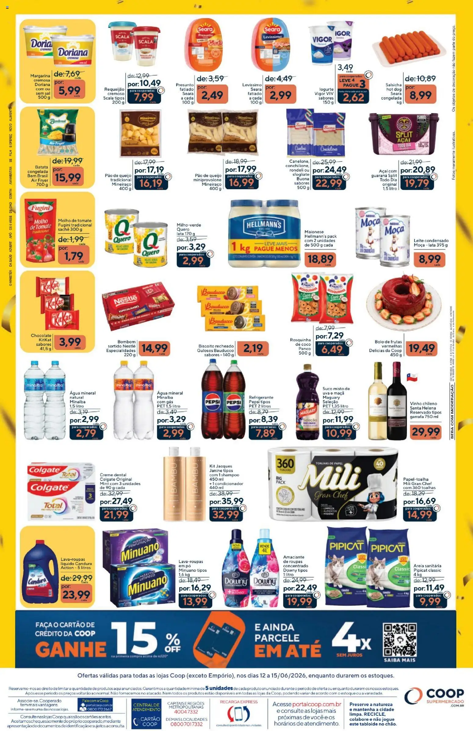 Coop Folheto - válido de 12.06.2026 | Página: 2 | Produtos: Areia, Água mineral, Sal, Amaciante