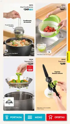 Vista previa de Betterware campaña 8 2026, nuevo folleto de la tienda, válido en México a partir del 03/08/2026 | Página: 35 | Productos: Navaja, Limones, Vaporera, Bowl
