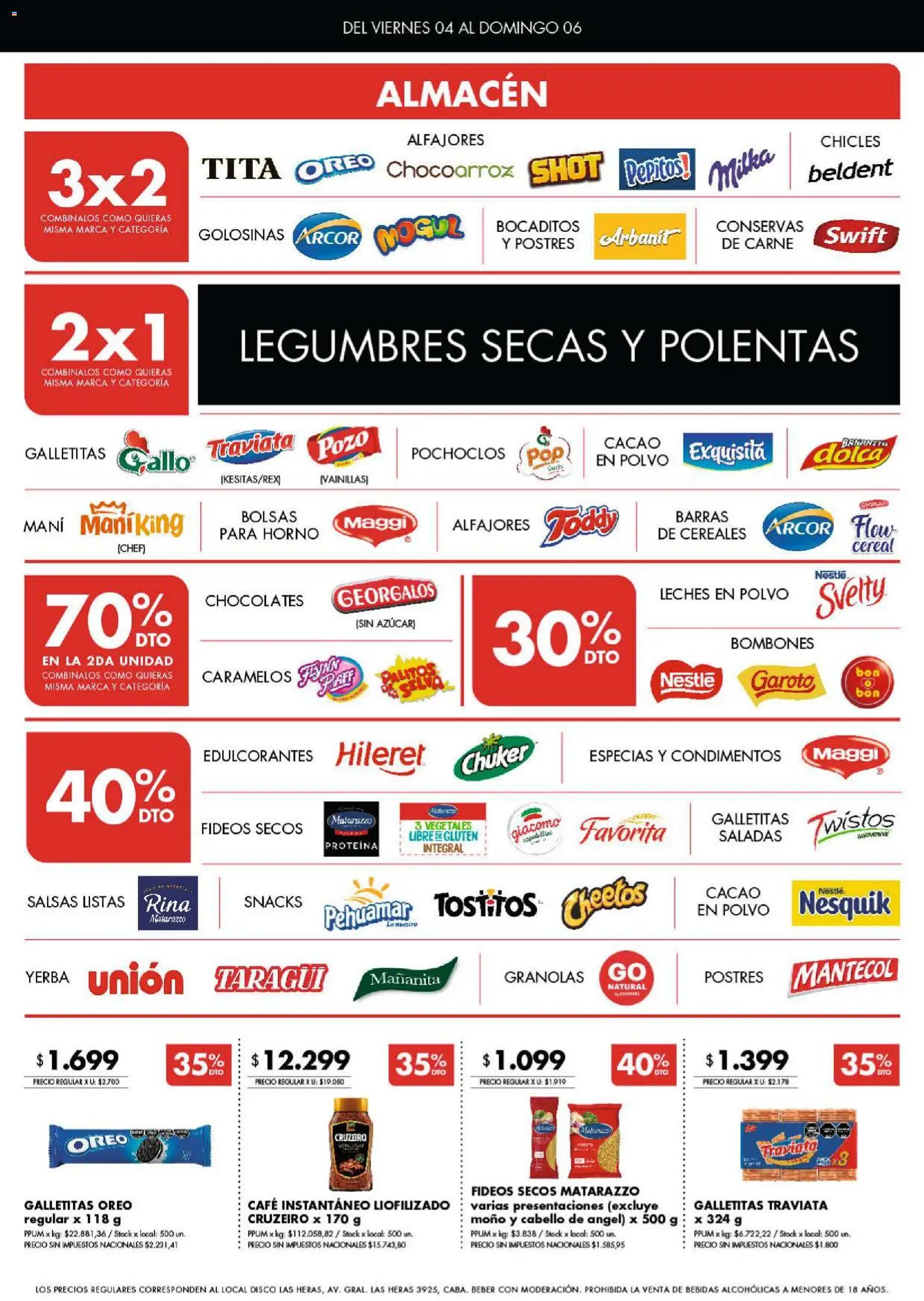 Disco - Ofertas | Bs. As. y Santa Fé │ válido desde el 04/09/2026 | Página: 2 | Productos: Legumbres, Chicles, Azucar, Snacks
