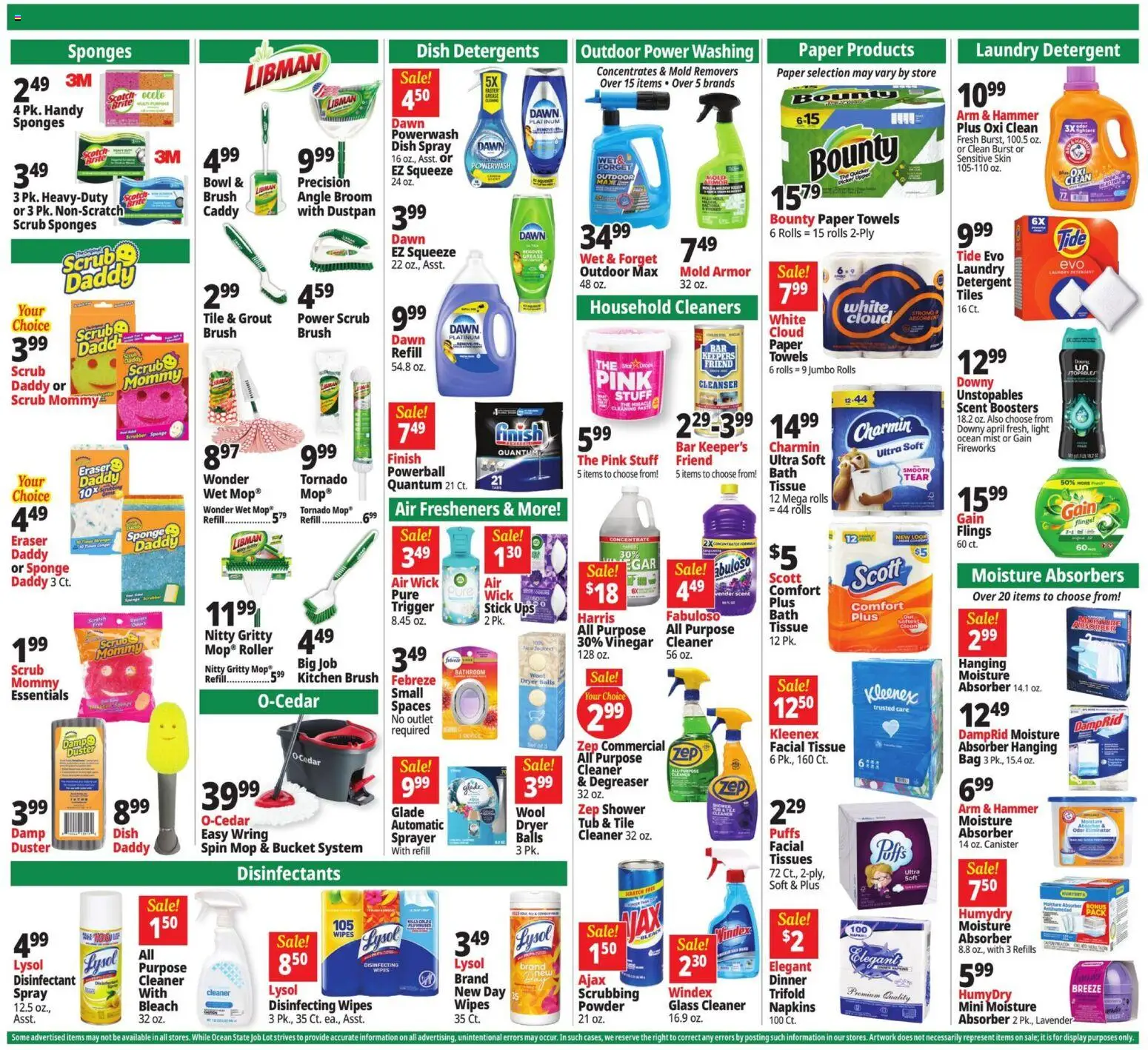 Ocean State Job Lot Weekly Ad - MA - valid from 08/13/2026 | Page: 19 | Products: Powder, Hammer, Detergent, Paper towels