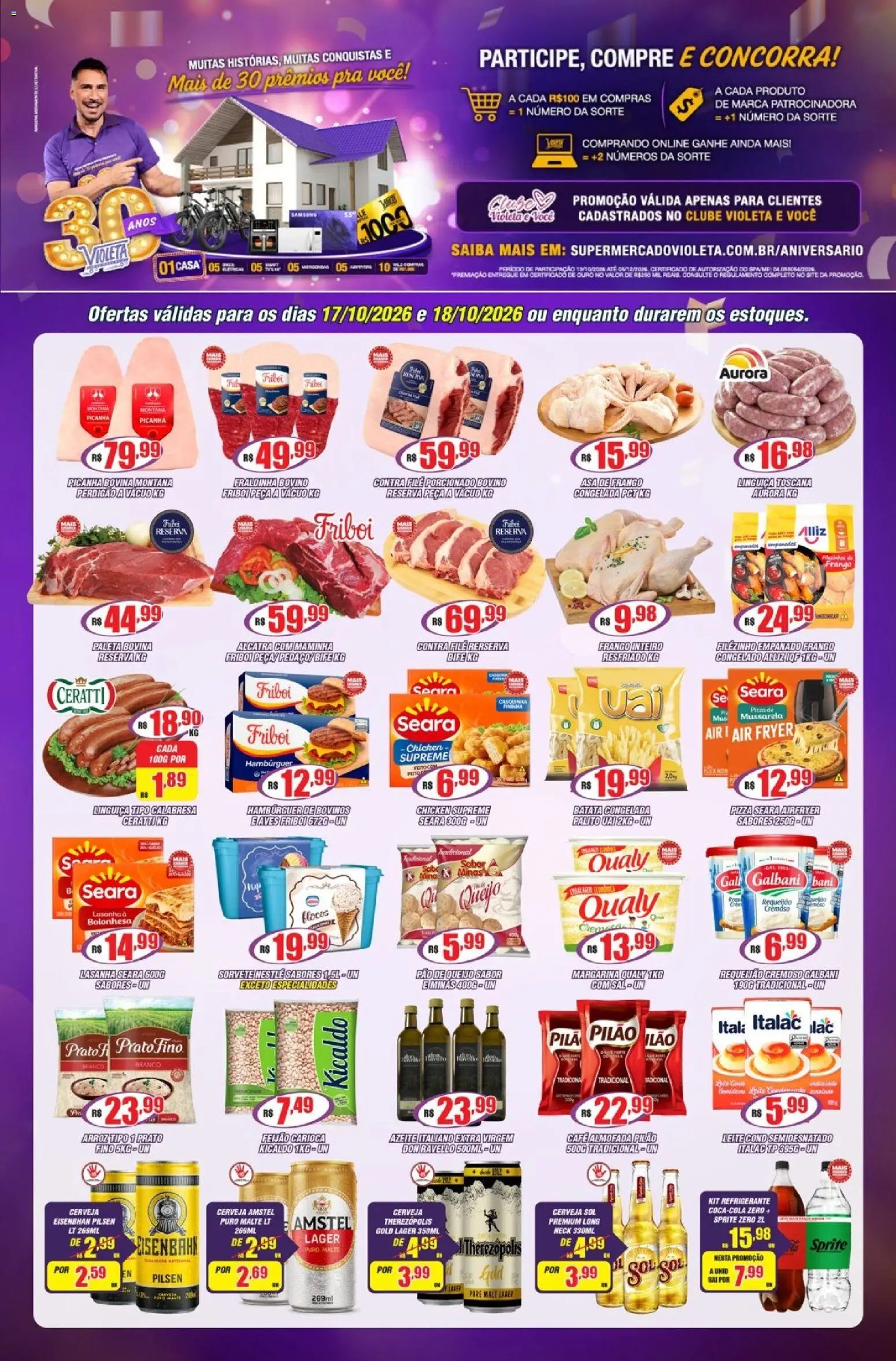 Violeta Supermercados Folheto - válido de 17/10/2026 | Página: 1