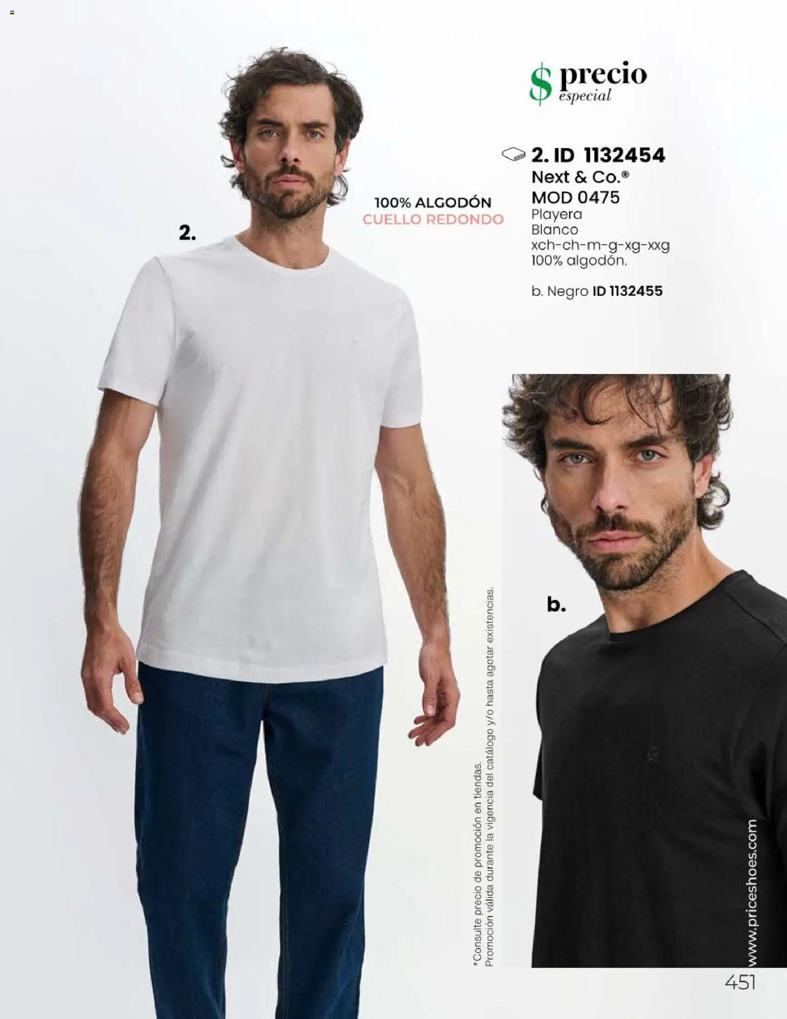Nuevas ofertas de Price Shoes válidas en toda la República Mexicana desde el 06.05.2026. ¡Encuentra las mejores ofertas en Price Shoes catálogo Todo en uno! | Página: 451 | Productos: Algodón, Playera