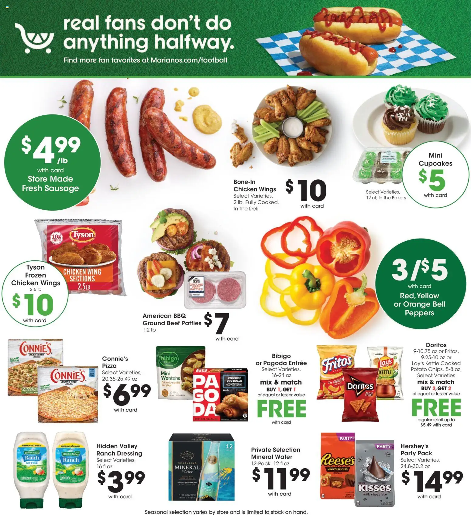 Mariano's Weekly Ad - valid from 09/09/2026 | Page: 10 | Products: Peppers, Dressing, Dumplings, Kettle