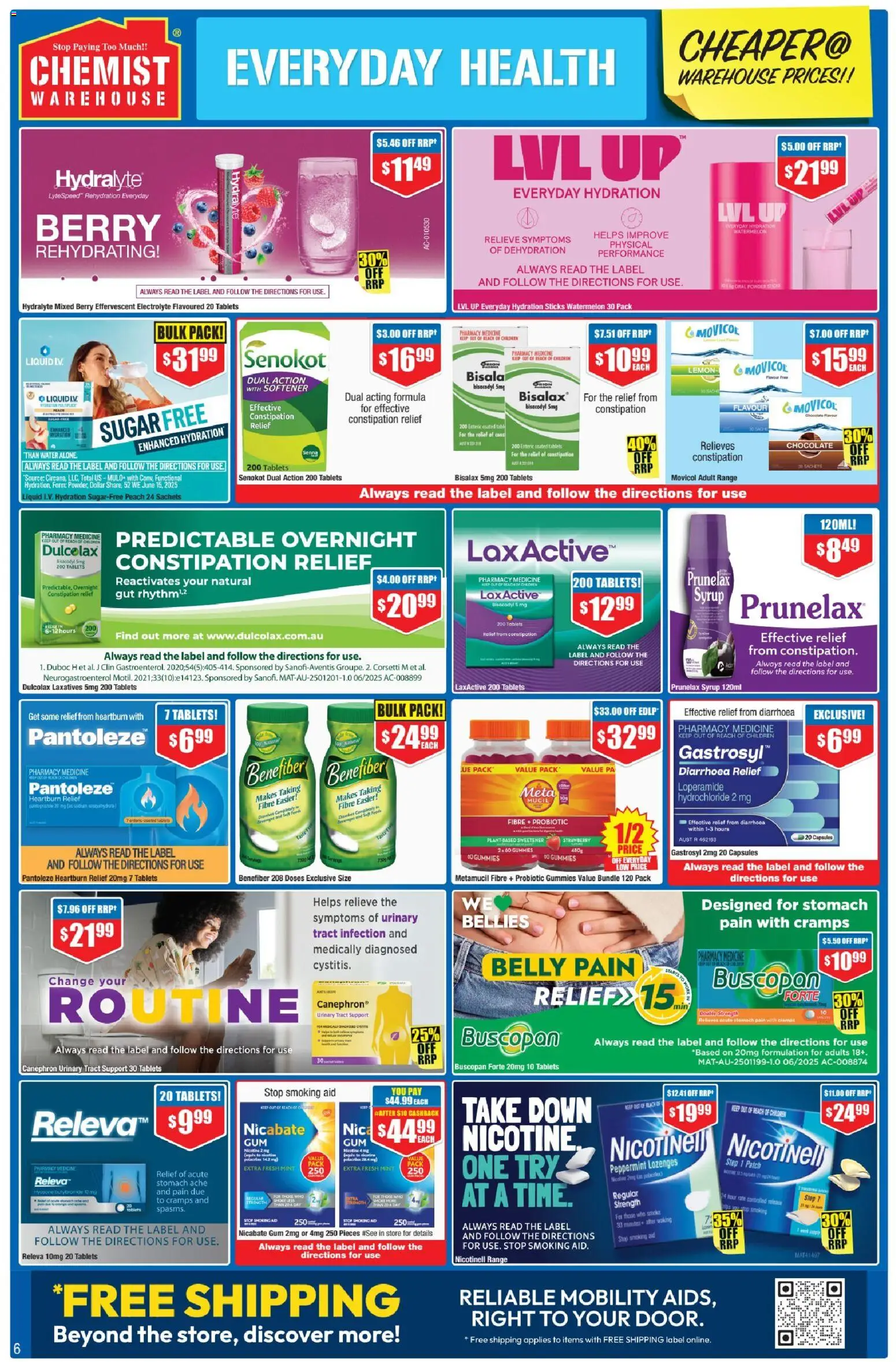 Chemist Warehouse catalogue - valid from 23.04.2026 | Page: 6 | Products: Chocolate, Gum, Peach, Tablets