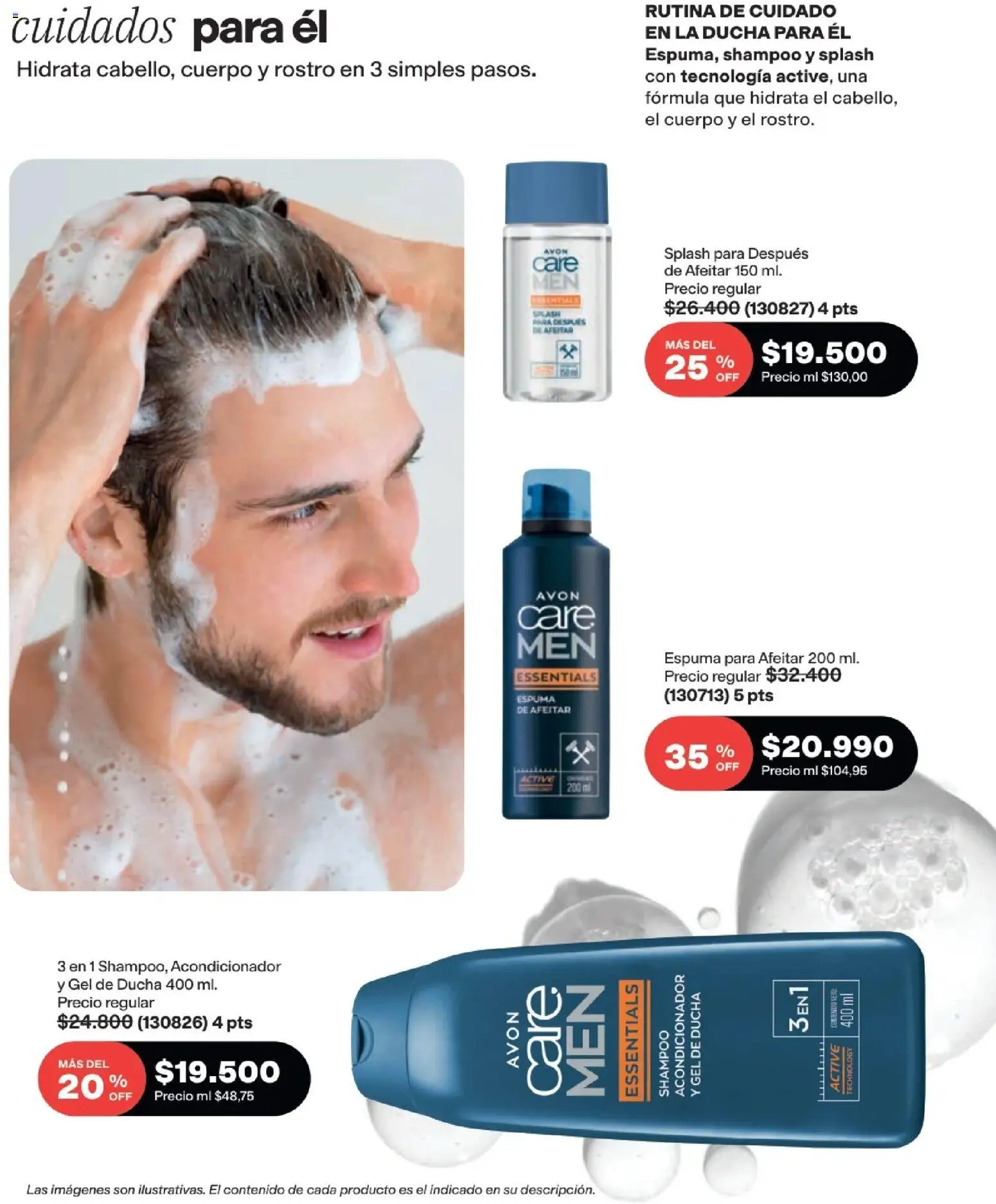 Avon revista - valida desde el 15/07/2026 | Página: 156 | Productos: Espuma, Shampoo, Acondicionador, Gel de ducha
