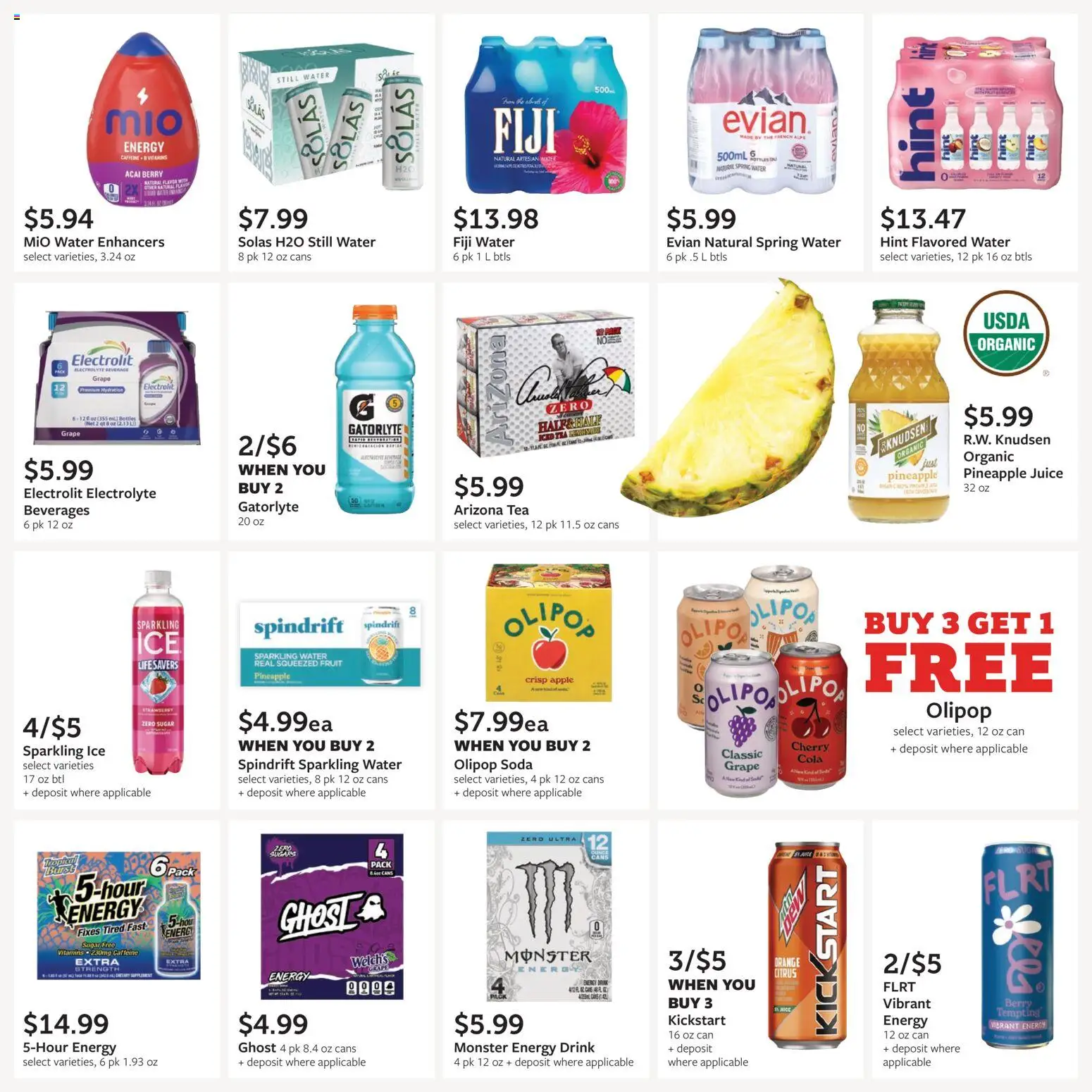 Fareway Monthly Ad - valid from 08/31/2026 | Page: 19 | Products: Spring water, Juice, Fruit, Energy drink