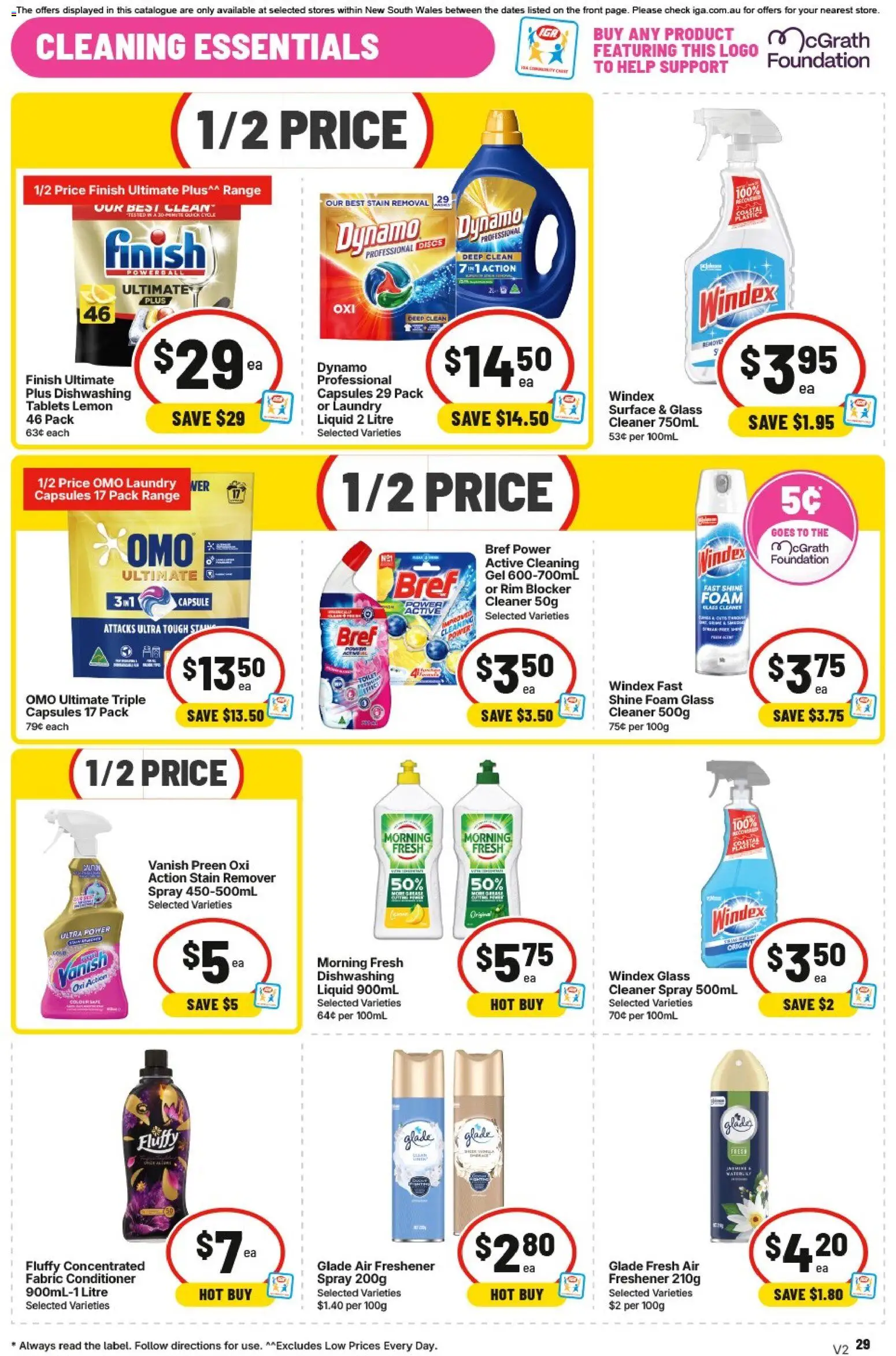 IGA catalogue - valid from 09/09/2026 | Page: 30 | Products: Cleaner, Foundation, Laundry, Tablets
