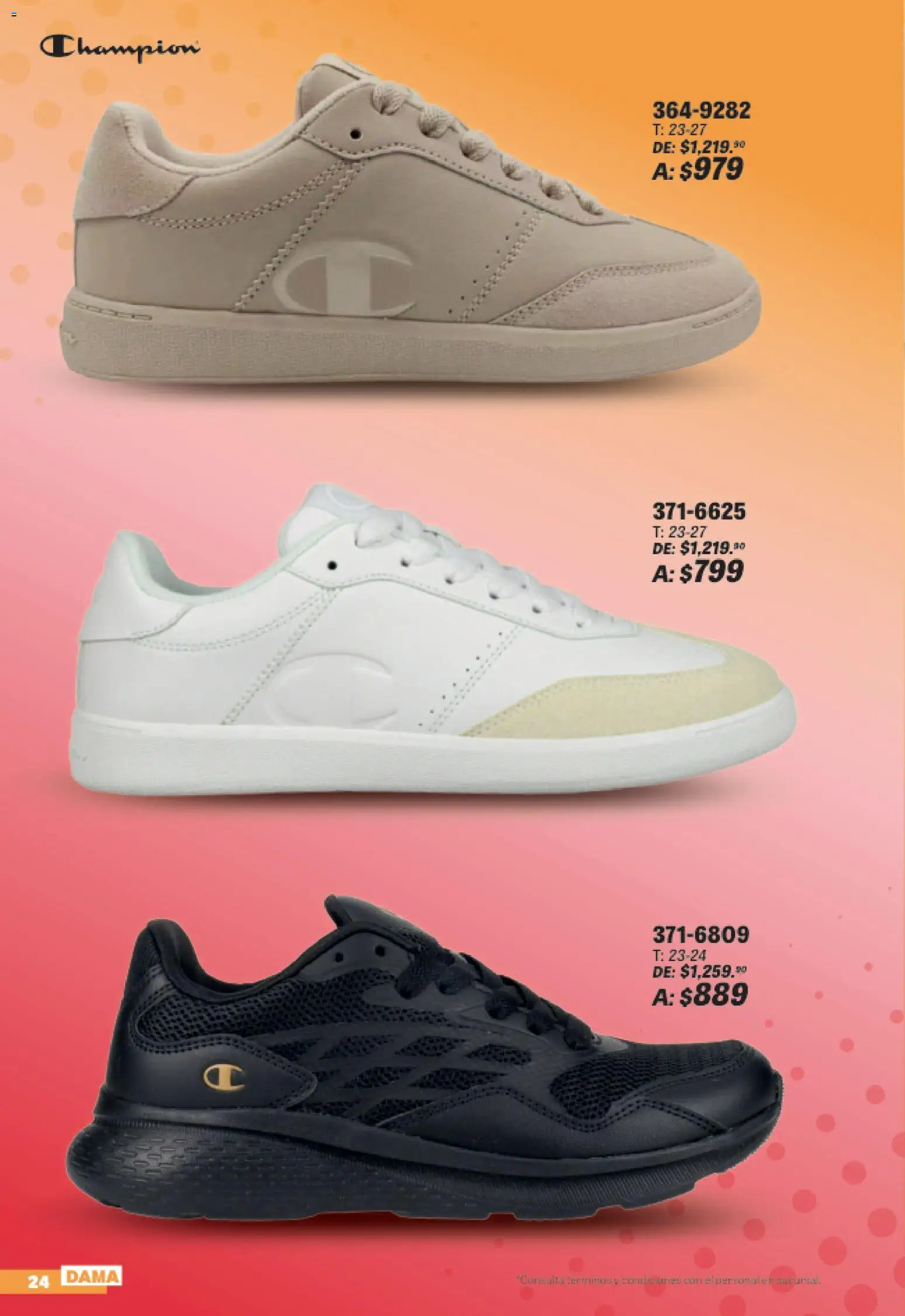 Nuevas ofertas de Andrea válidas en toda la República Mexicana desde el 19/07/2026. ¡Encuentra las mejores ofertas en Andrea catálogo Sports Week! | Página: 24