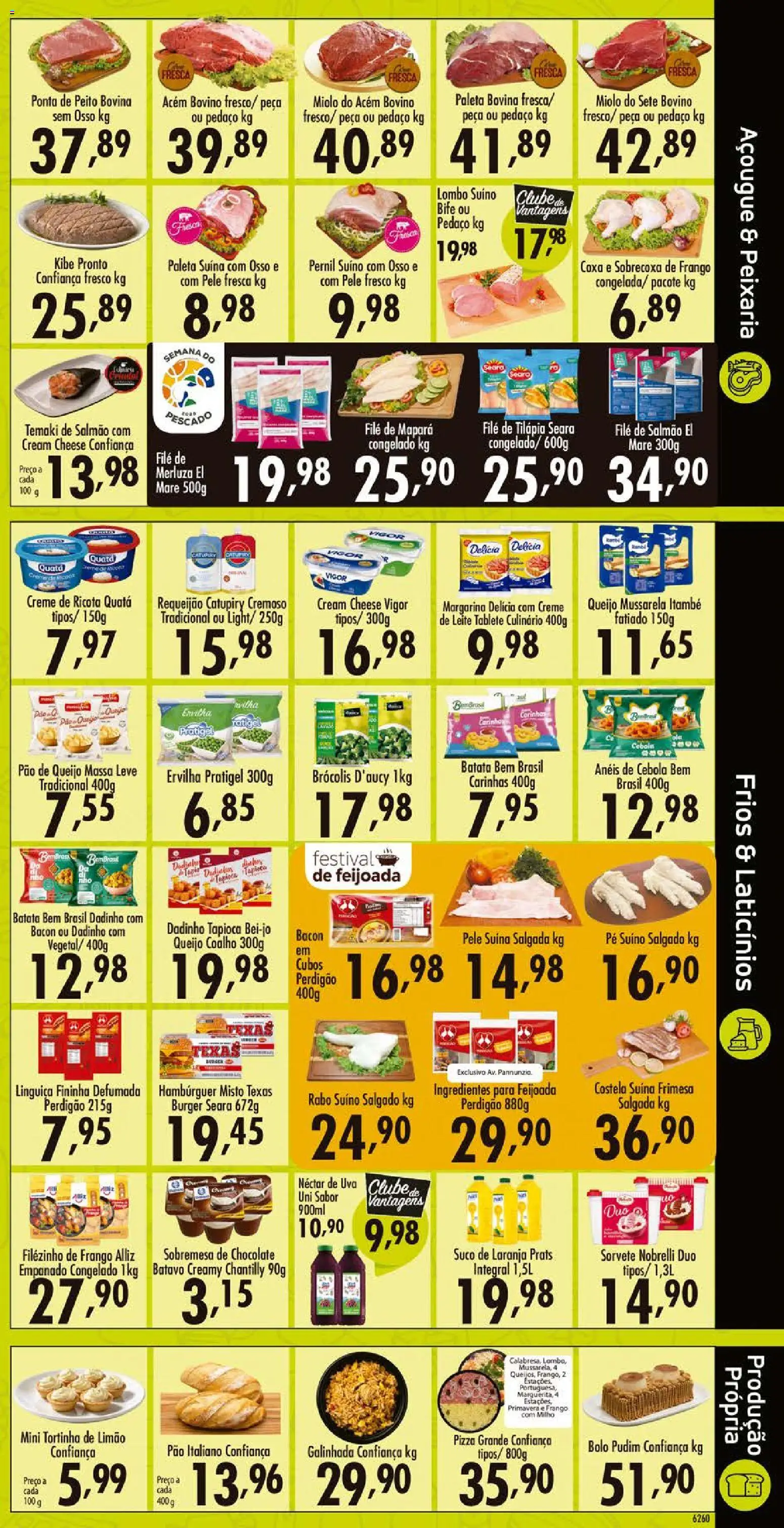 Confiança Folheto - válido de 01/09/2026 | Página: 3 | Produtos: Sobrecoxa de frango, Ervilha, Creme de leite, Mussarela