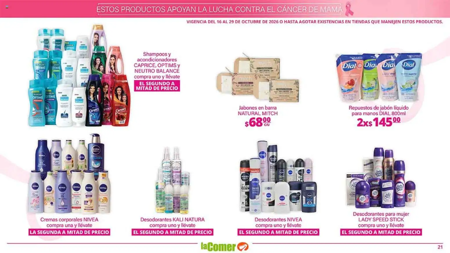 Nuevas ofertas de La Comer válidas en toda la República Mexicana desde el 16/10/2026. ¡Encuentra las mejores ofertas en La Comer folleto es la tienda rosa! | Página: 21