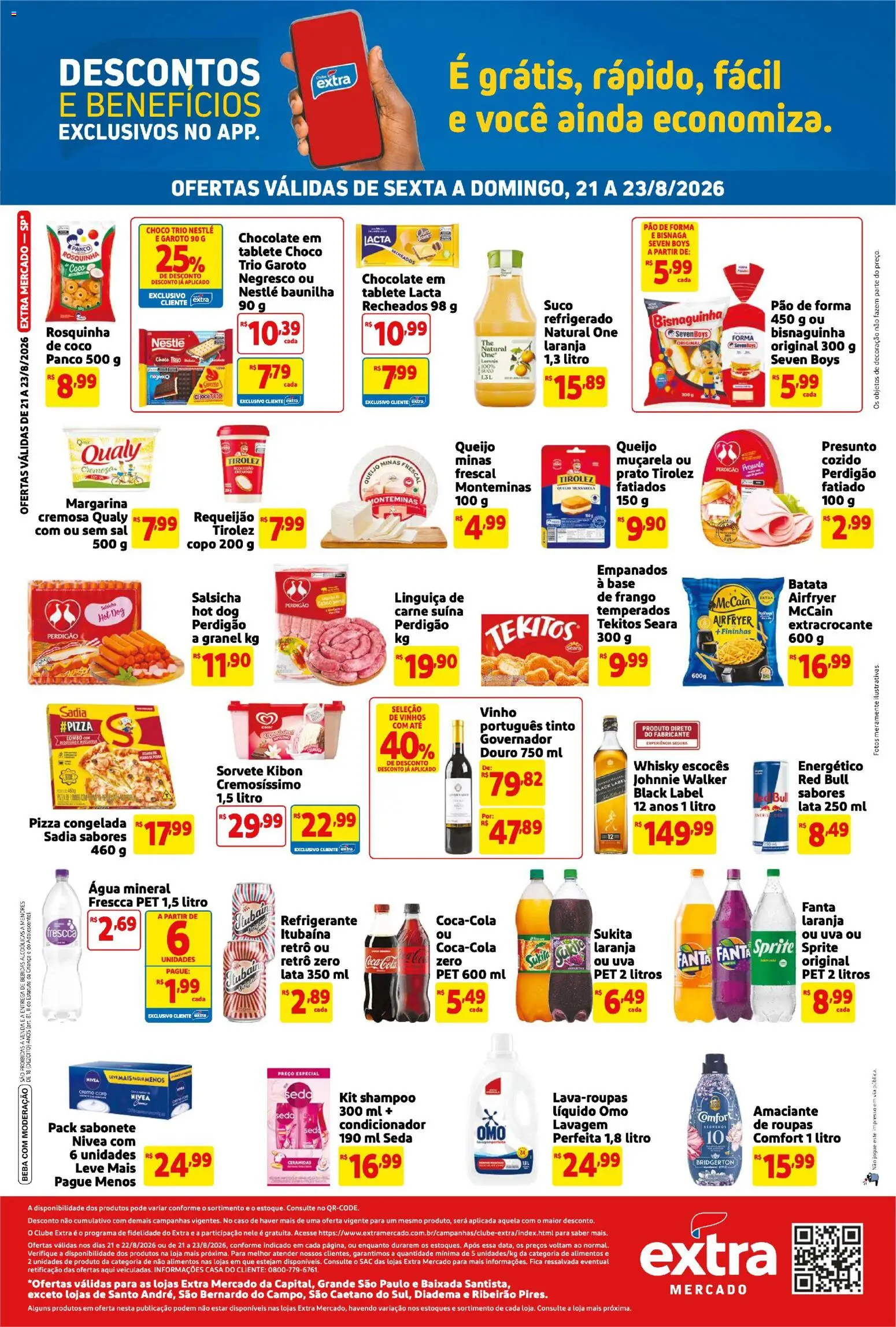 Extra Folheto - válido de 21/08/2026 | Página: 2 | Produtos: Fanta, Bebidas, Água, Sal