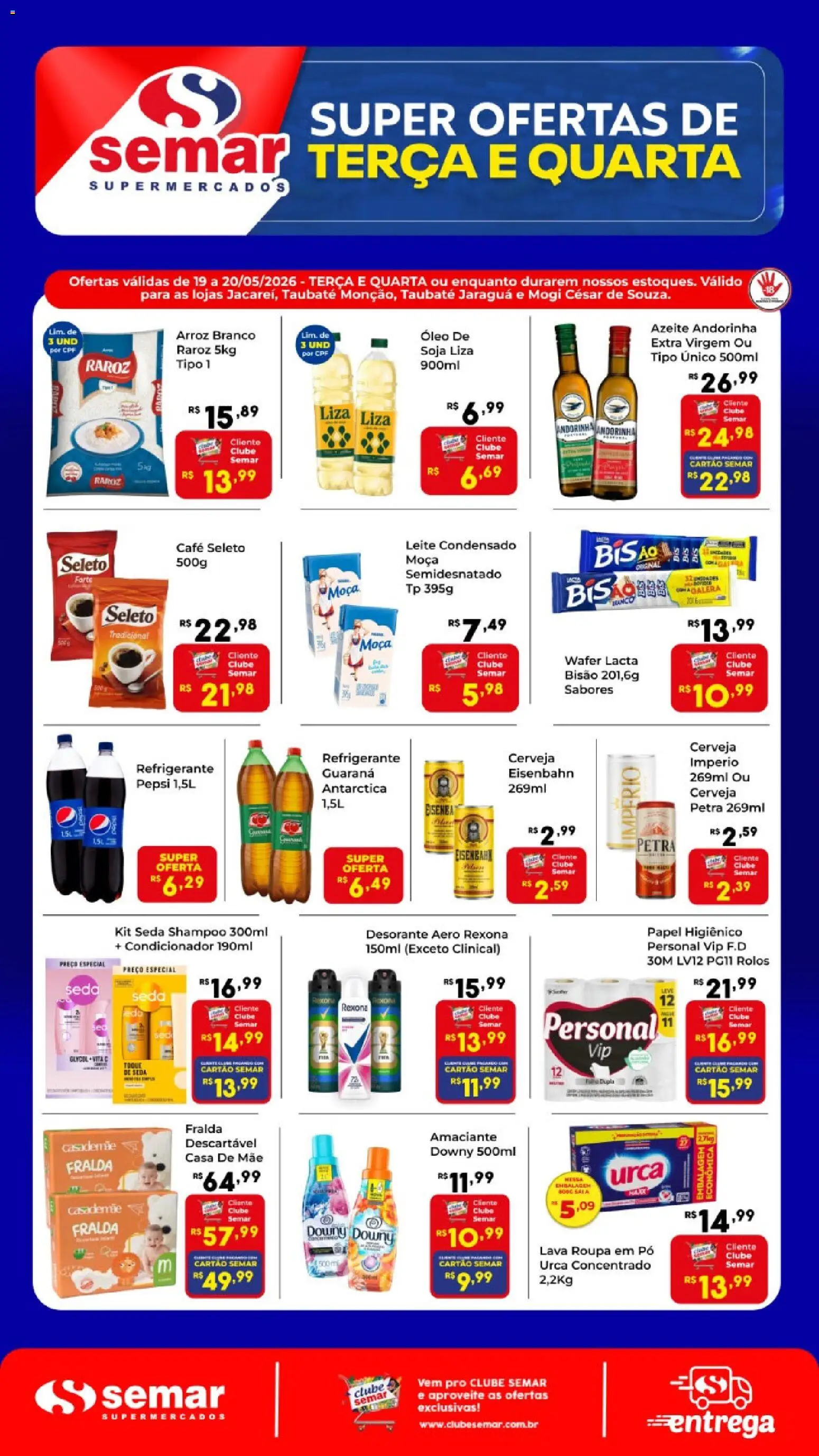 Semar Supermercado Folheto - válido de 19.05.2026 | Página: 1 | Produtos: Shampoo, Condicionador, Refrigerante, Amaciante