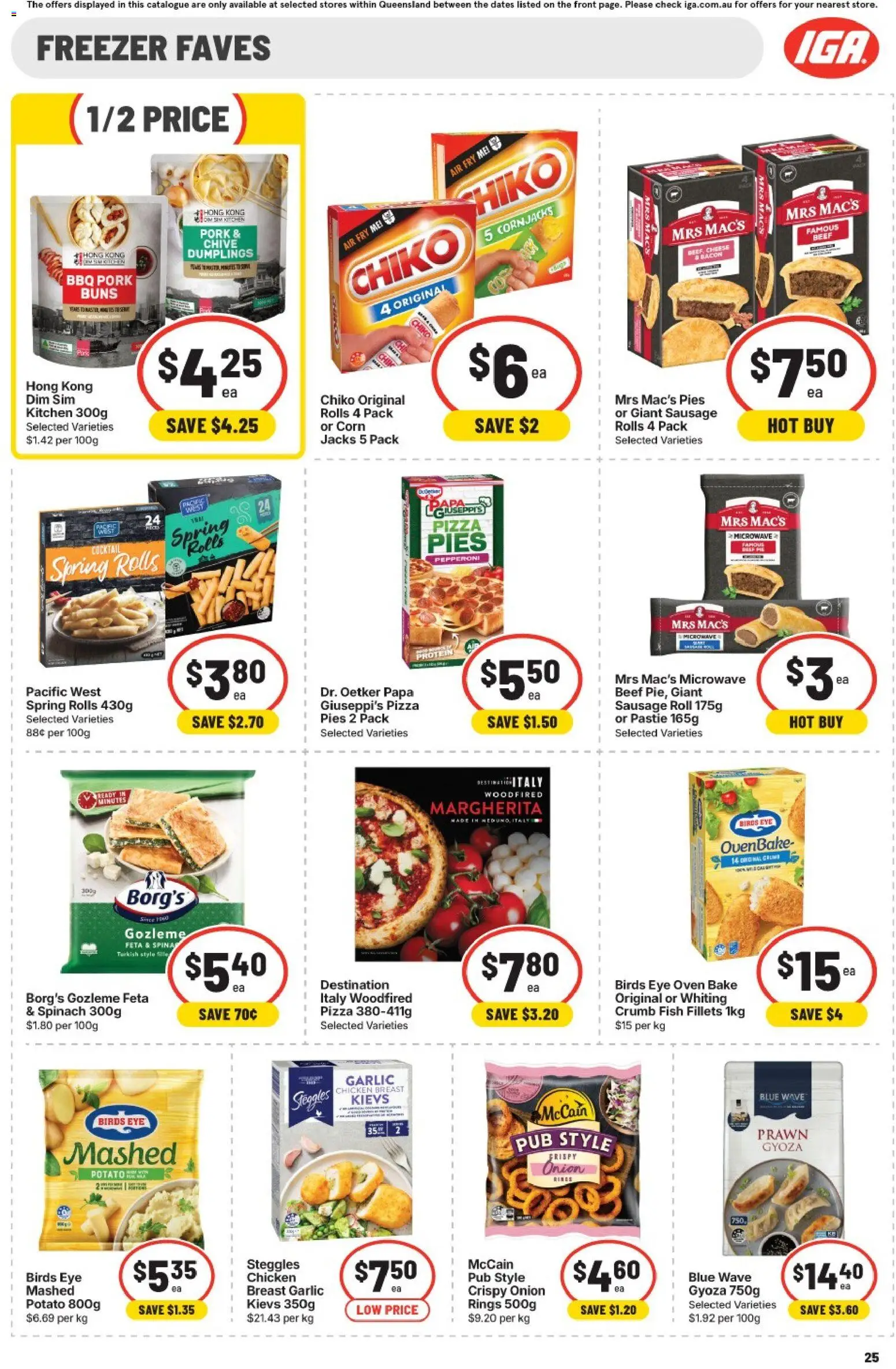 IGA catalogue - valid from 15/07/2026 | Page: 25 | Products: Bacon, Crackers, Butter, Wood