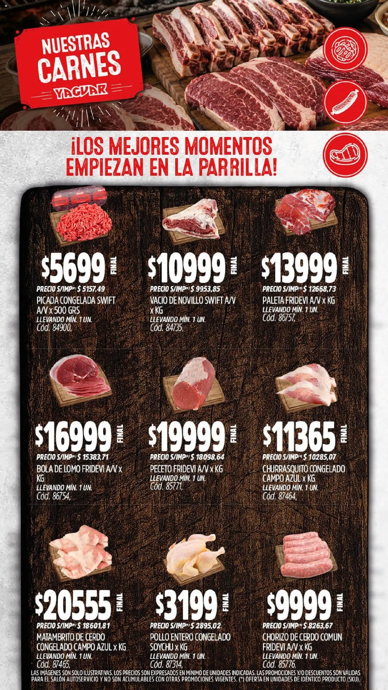Yaguar - Oferta Semanal Trelew │ válido desde el 07/09/2026 | Página: 7 | Productos: Lomo, Pollo entero, Pollo, Chorizo