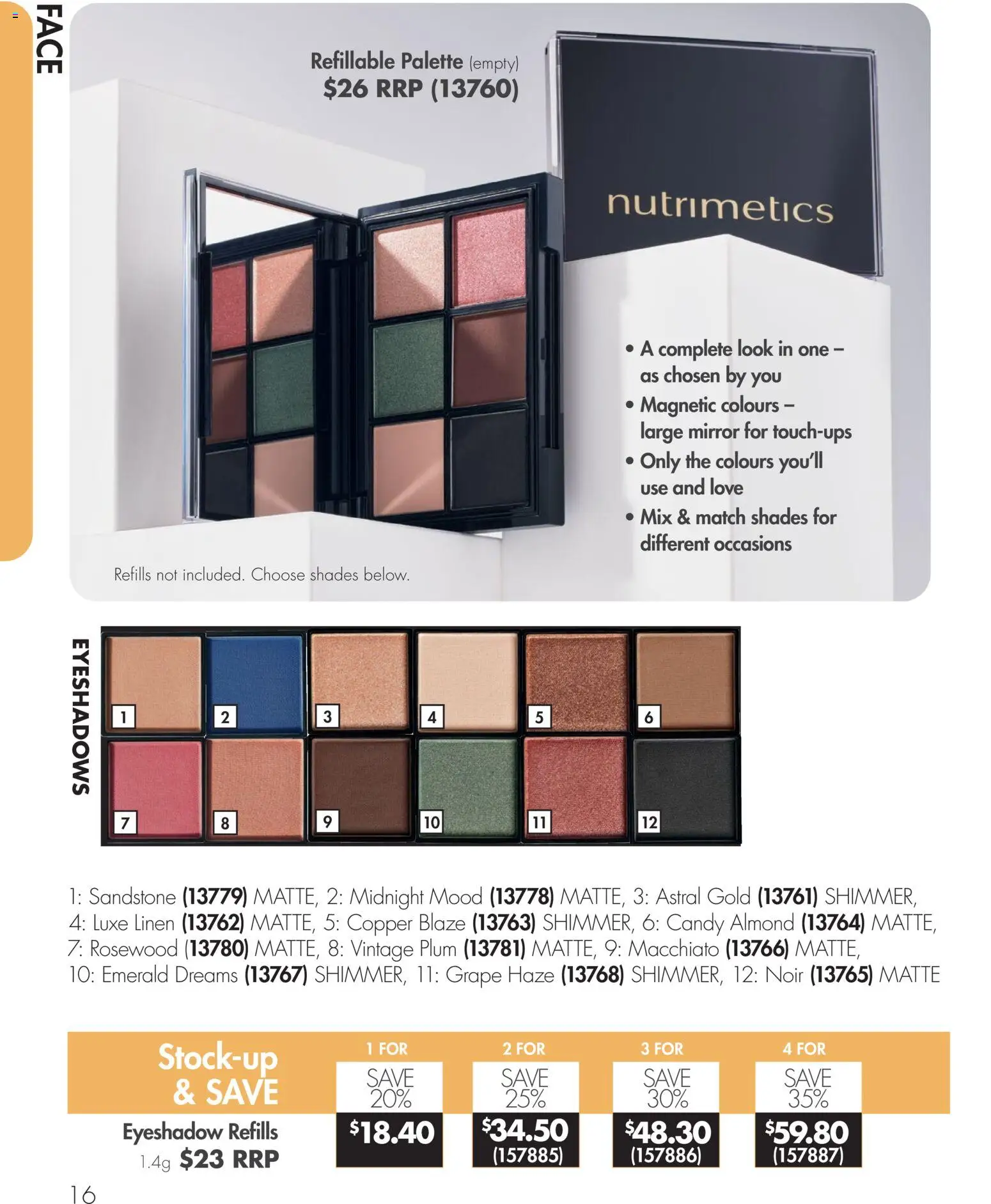 Nutrimetics catalogue - valid from 01.04.2026 | Page: 16 | Products: Mirror, Emerald, Linen