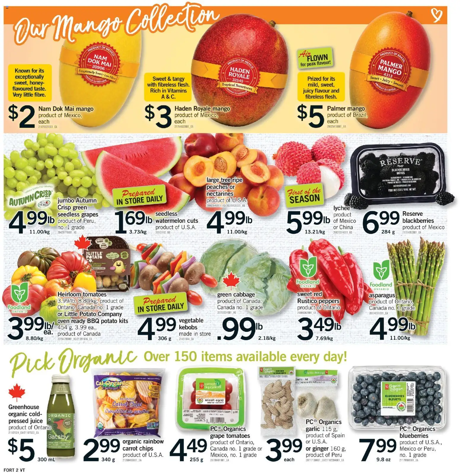 Fortinos flyer valid from 21.05.2026 | Page: 3 | Products: Carrot, Oven, Juice, Tomatoes