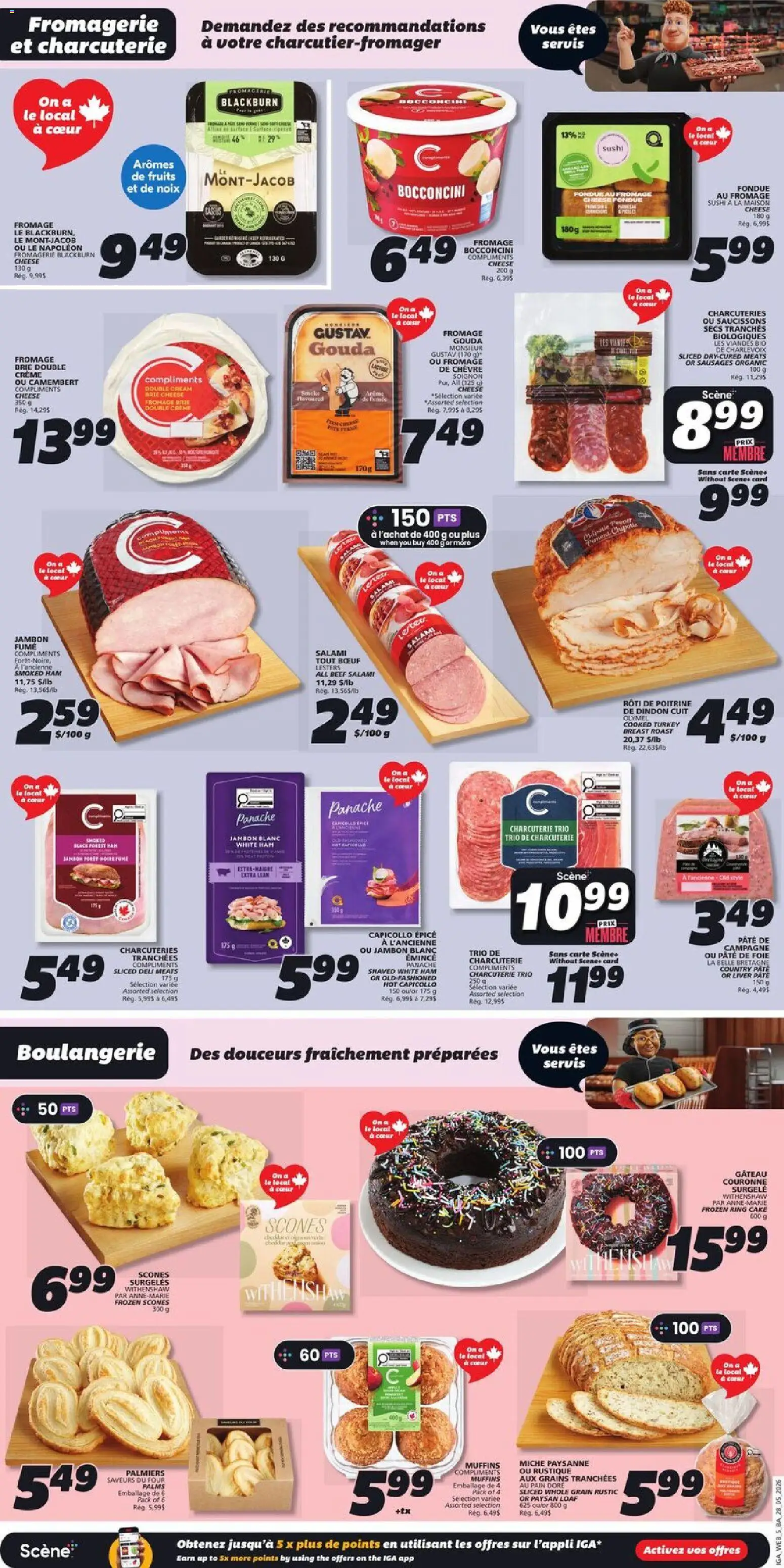 IGA flyer valid from 28.05.2026 | Page: 8 | Products: Beef, Cream, Salami, Ham