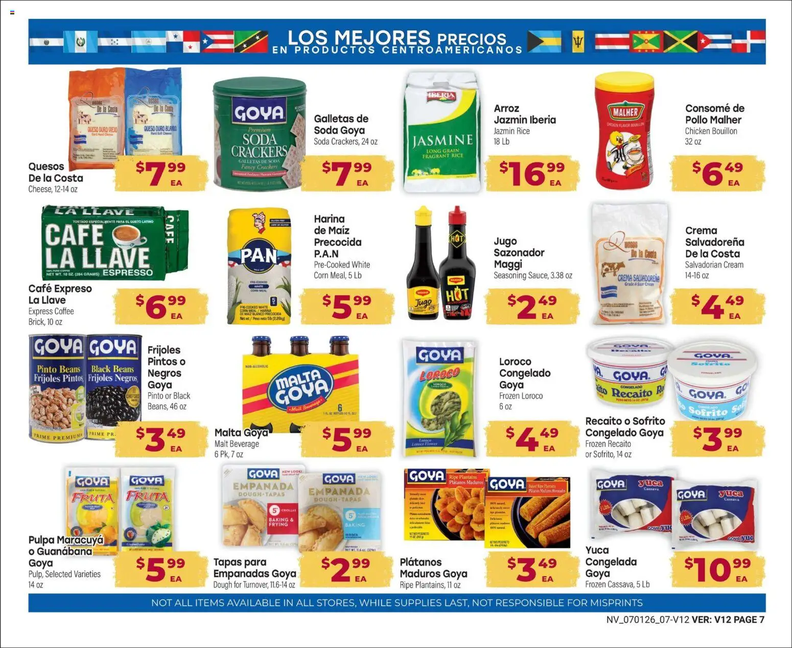 Cardenas Monthly Ad - valid from 07/01/2026 | Page: 7 | Products: Corn, Coffee, Rice, Cream