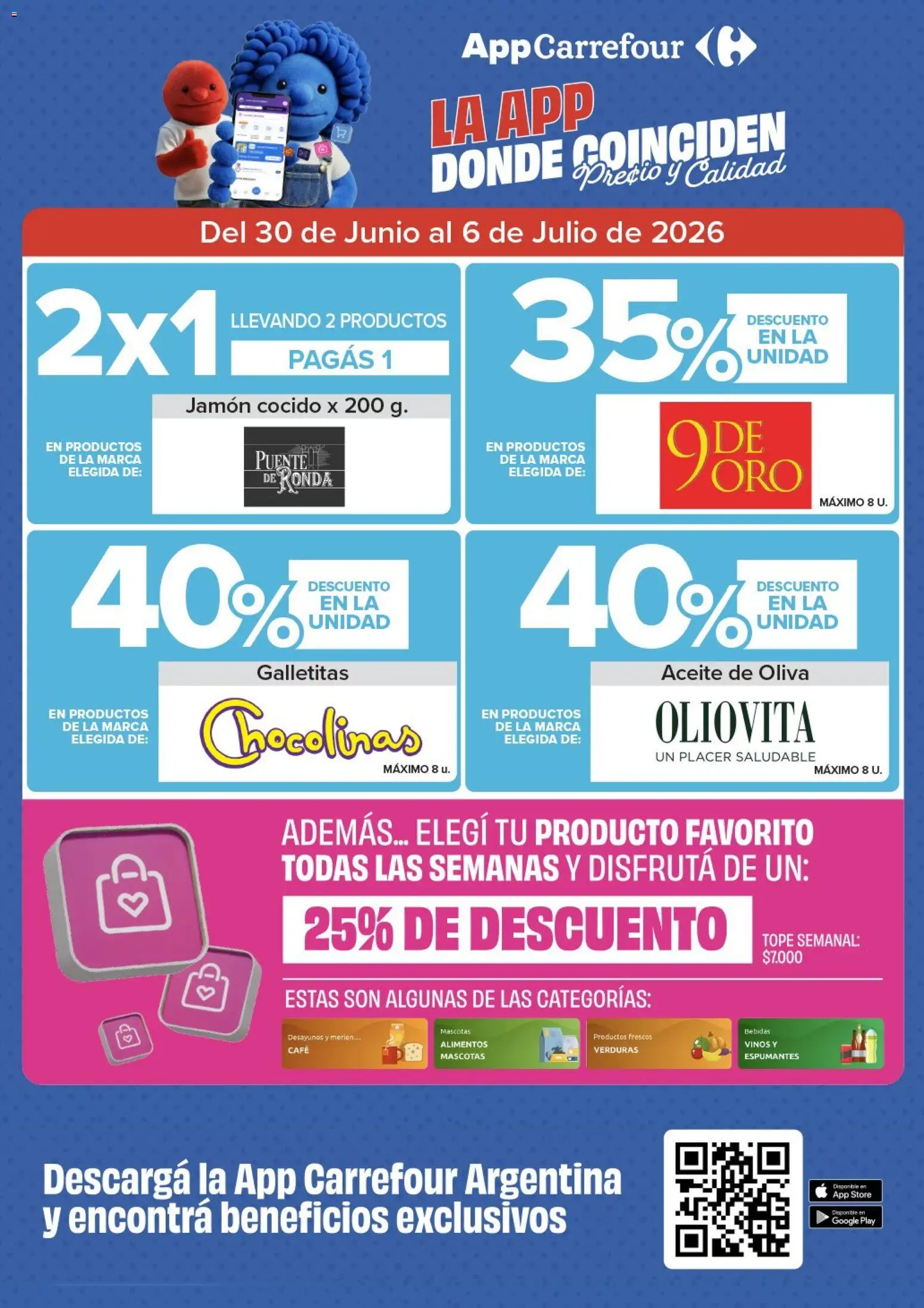 Carrefour - Express │ válido desde el 30/06/2026 | Página: 4 | Productos: Galletitas, Aceite, Oliva, Café
