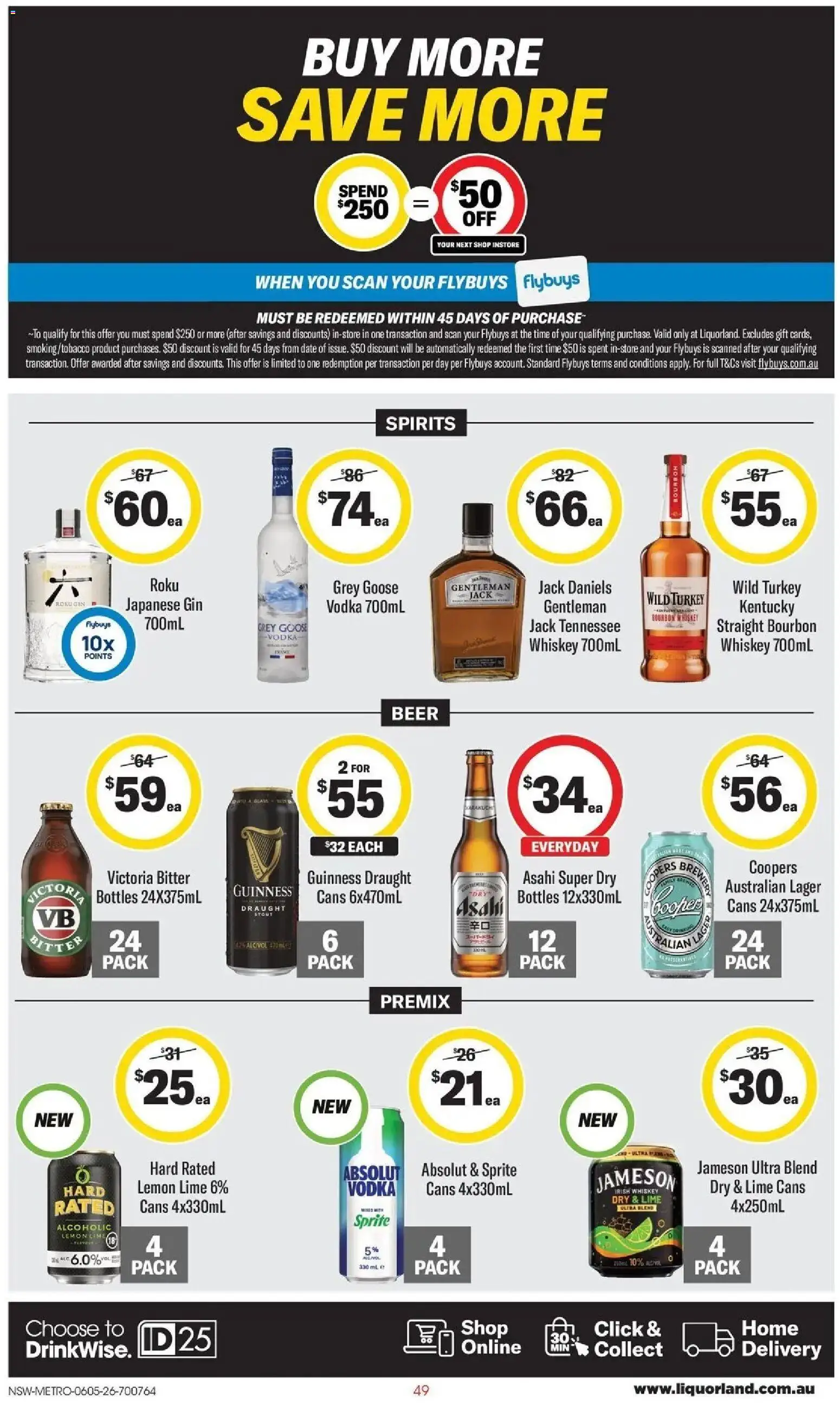 Coles catalogue - valid from 05.05.2026 | Page: 49 | Products: Beer, Gin, Lime, Date