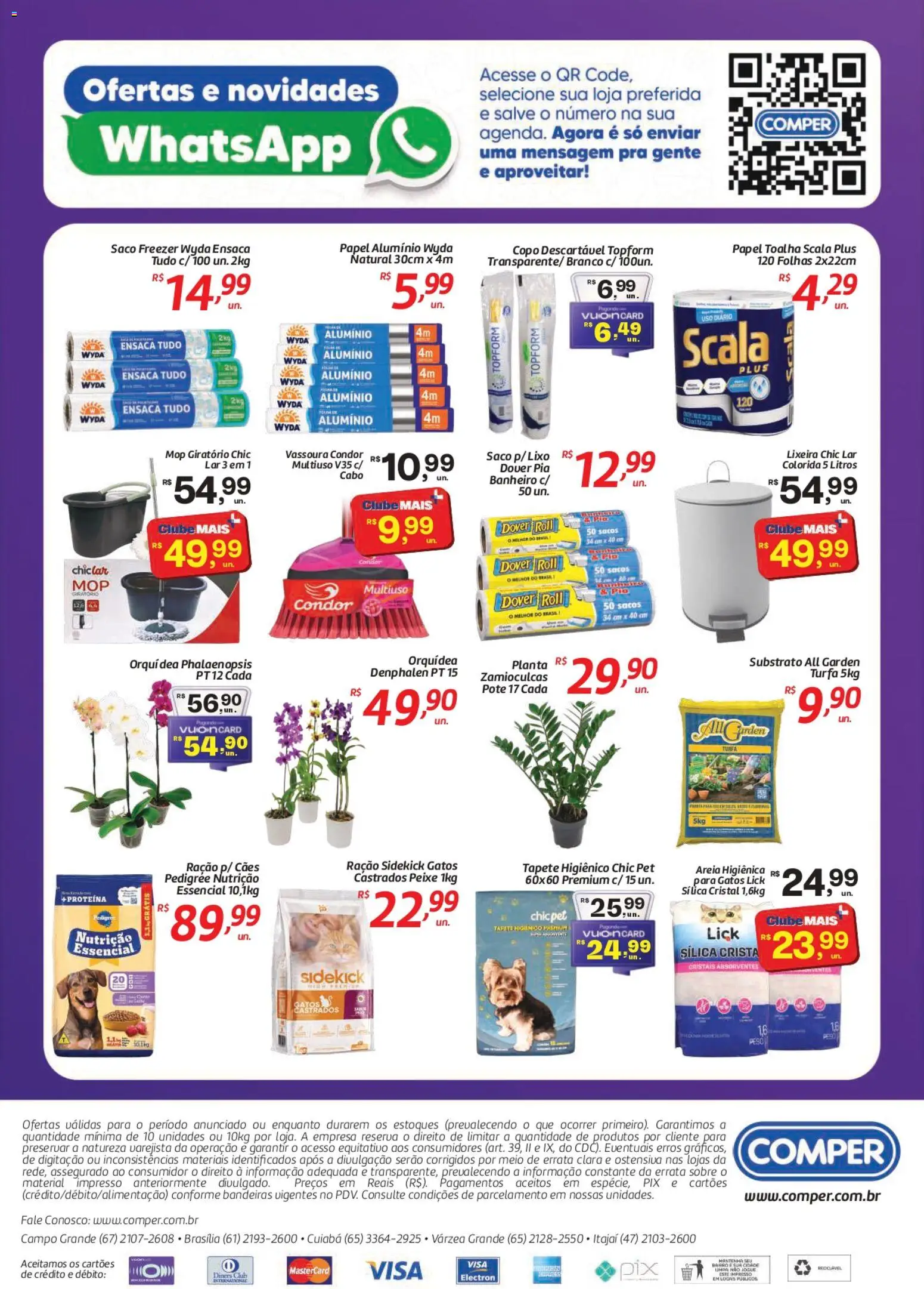 Comper Folheto - válido de 20/07/2026 | Página: 2 | Produtos: Areia, Freezer, Pia, Cabo