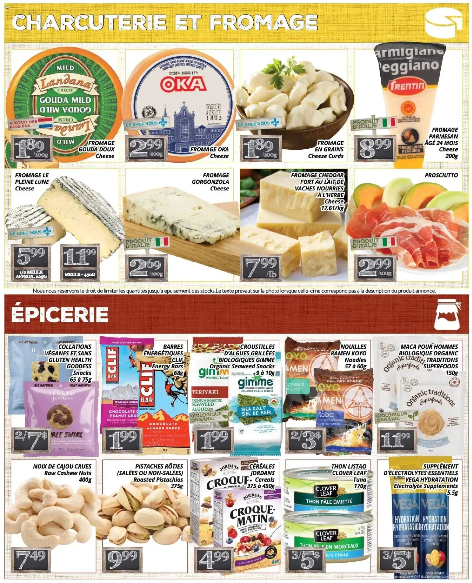 Pa Supermarché flyer valid from Jun 22, 2026 | Page: 3 | Products: Noodles, Nuts, Cheese, Chocolate