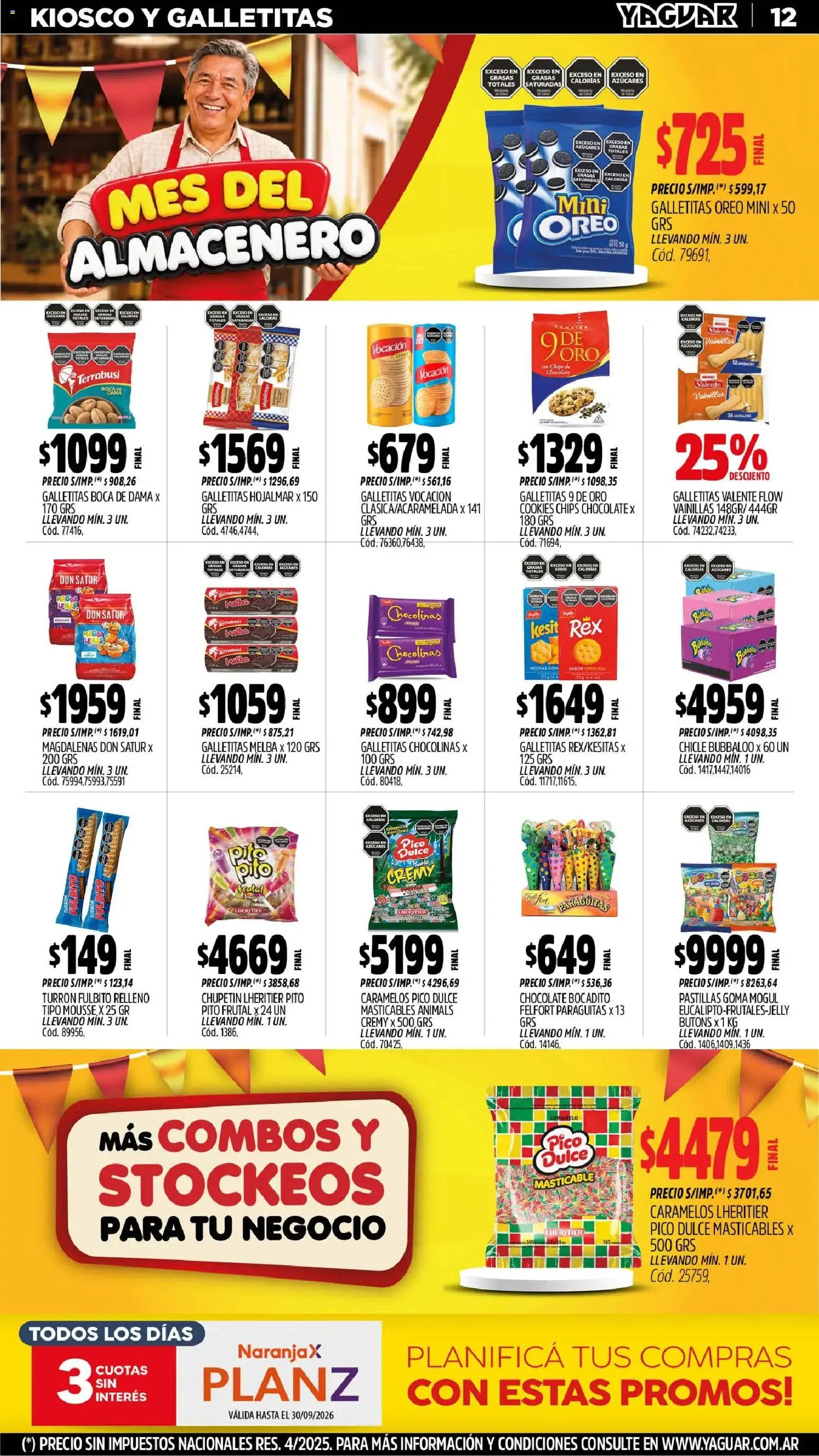 Yaguar - Oferta Semanal San Juan │ válido desde el 31/08/2026 | Página: 12 | Productos: Pico, Dulce, Mousse, Chocolate