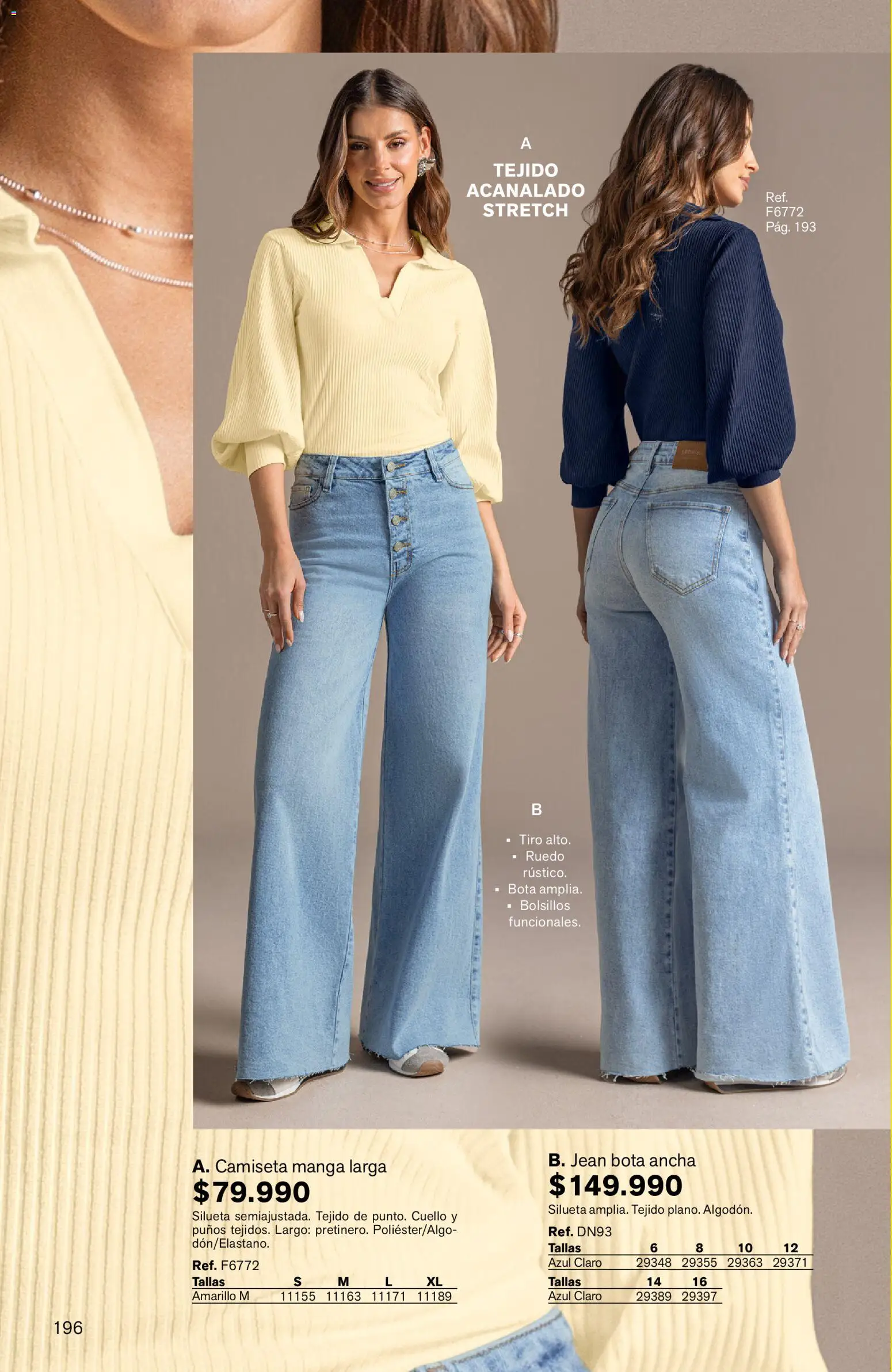 Leonisa revista - valida desde el 24/08/2026 | Página: 196 | Productos: Bolsillos, Jean, Camiseta, Cuello