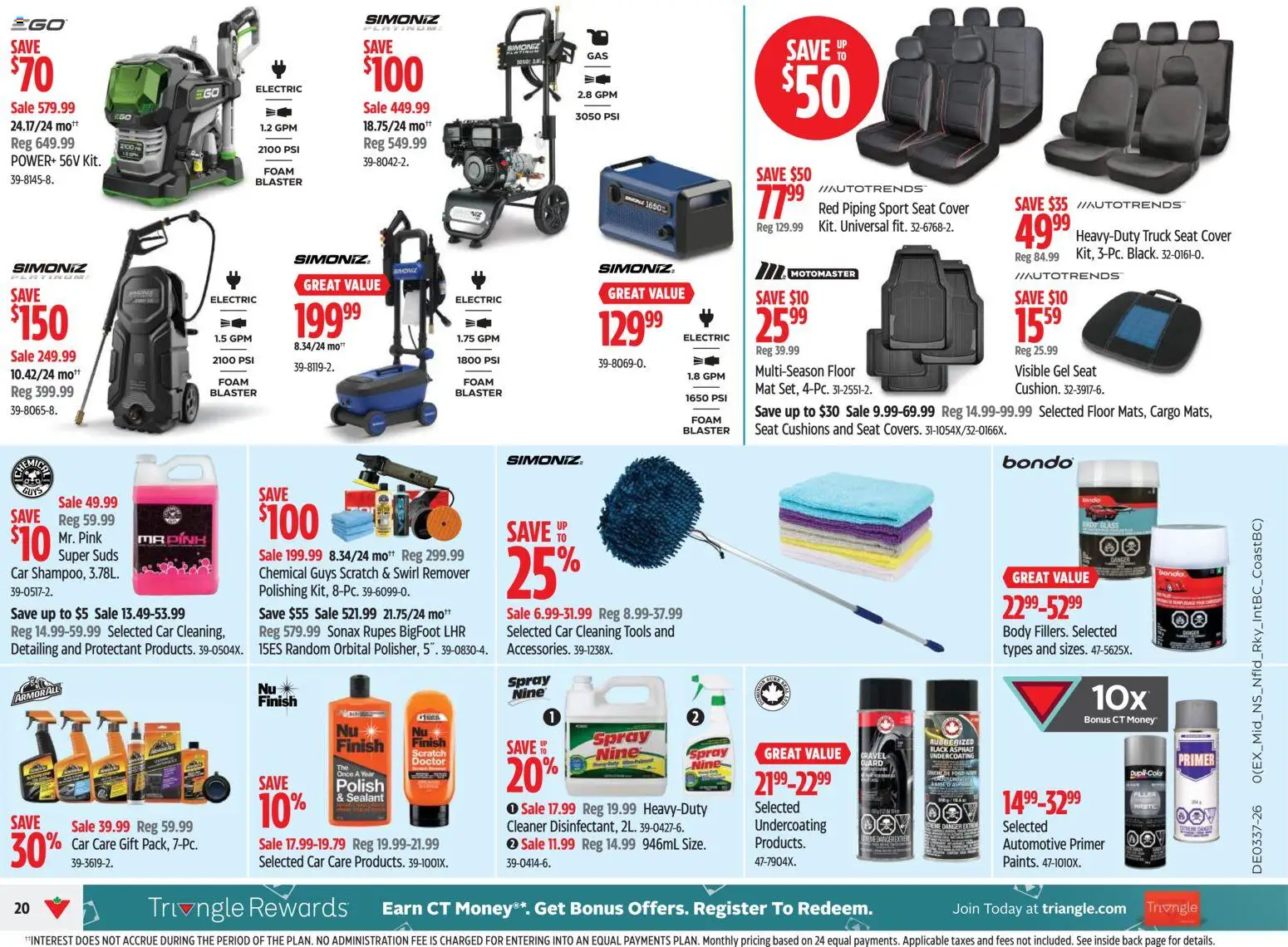 Canadian Tire flyer valid from Sep 10, 2026 | Page: 20 | Products: Foam, Tools
