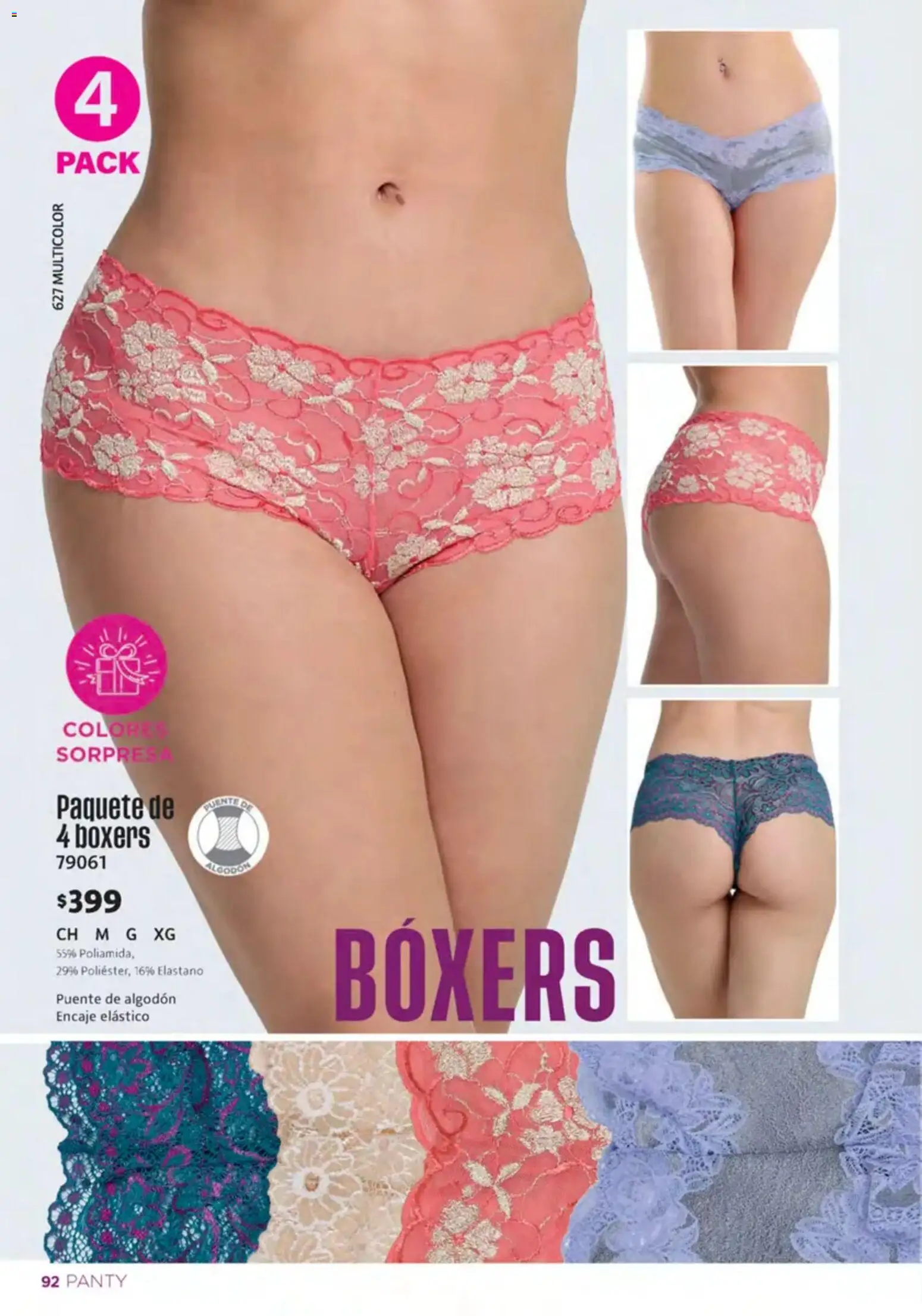 Nuevas ofertas de Ilusión válidas en toda la República Mexicana desde el 01/10/2026. ¡Encuentra las mejores ofertas en Ilusión catálogo Invierno! | Página: 94 | Productos: Boxers, Algodón