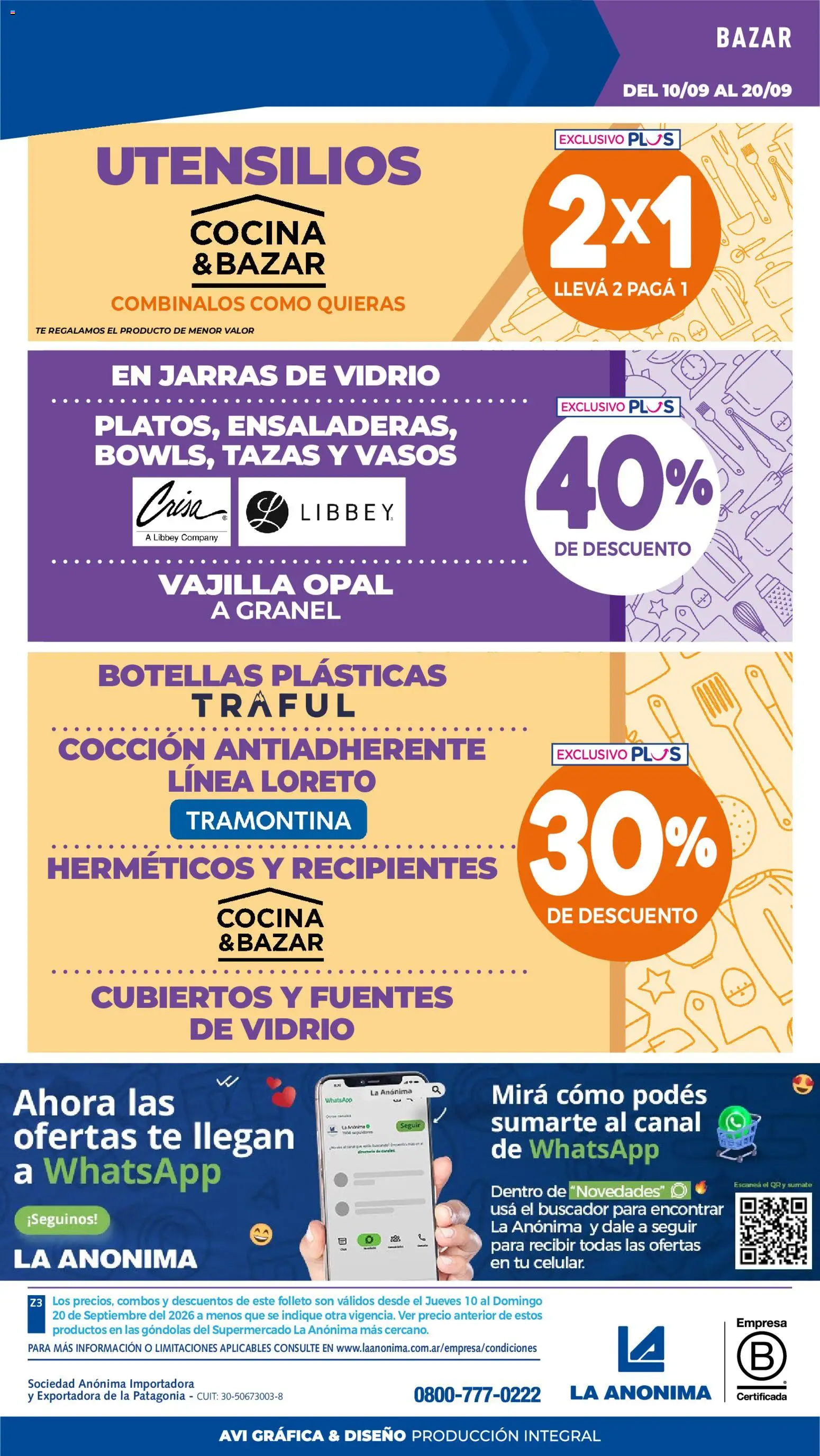 La Anonima catálogo │ válido desde el 10/09/2026 | Página: 32 | Productos: Celular, Cocina, Vajilla, Té