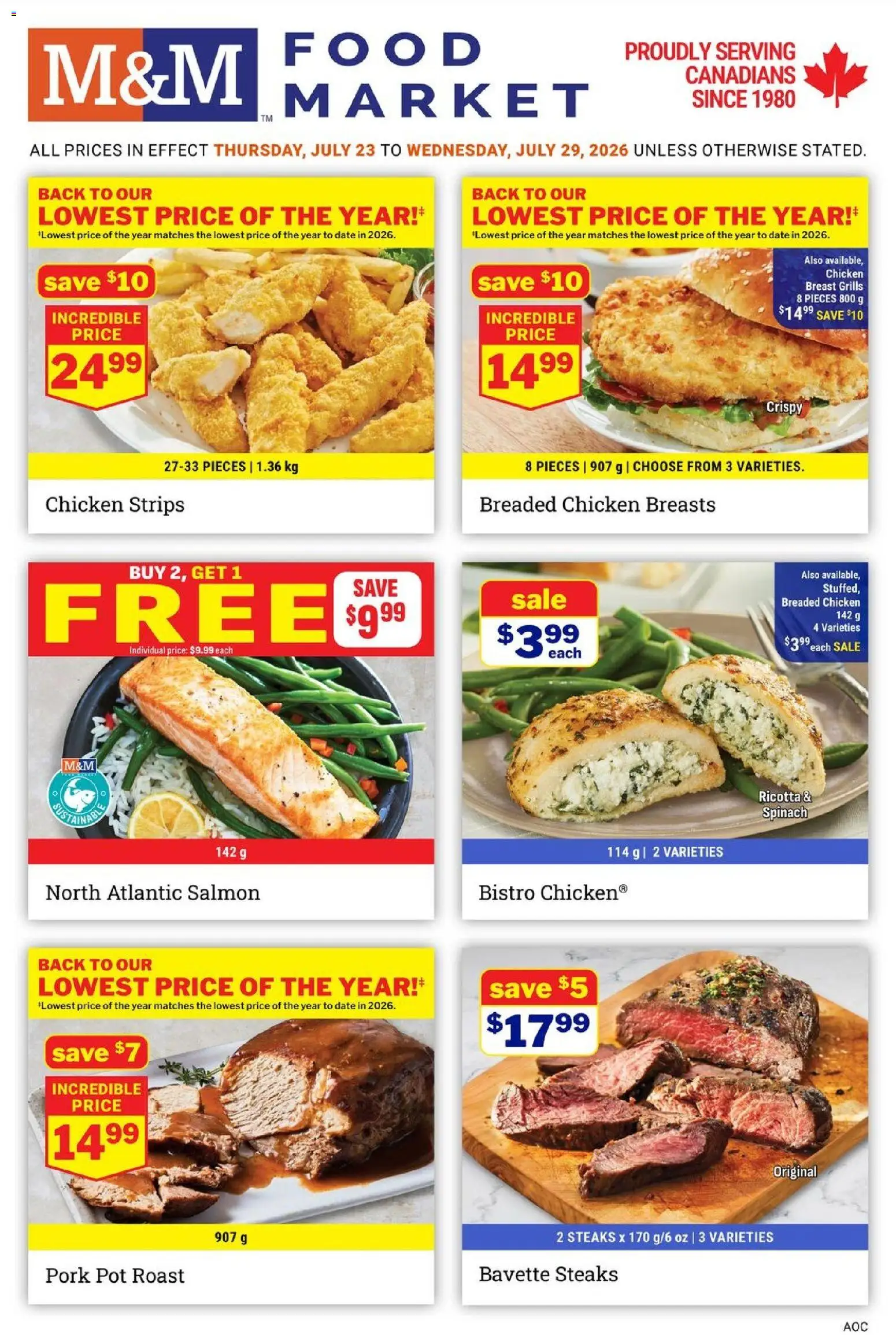 M&M Food Market flyer valid from Jul 23, 2026 | Page: 1