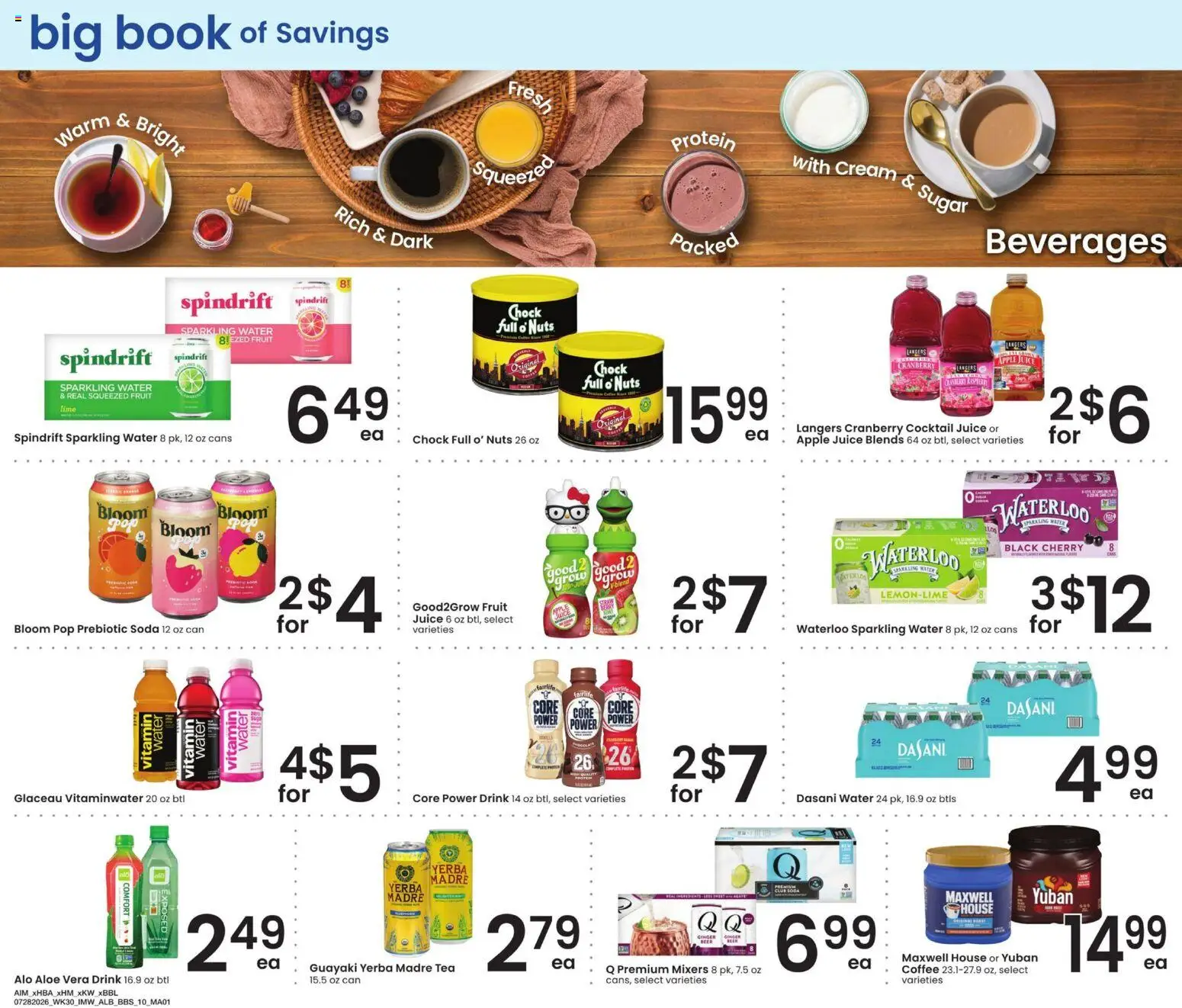 Albertsons Big Book of Savings - valid from 07/28/2026 | Page: 10 | Products: Tea, Nuts, Cream, Lime