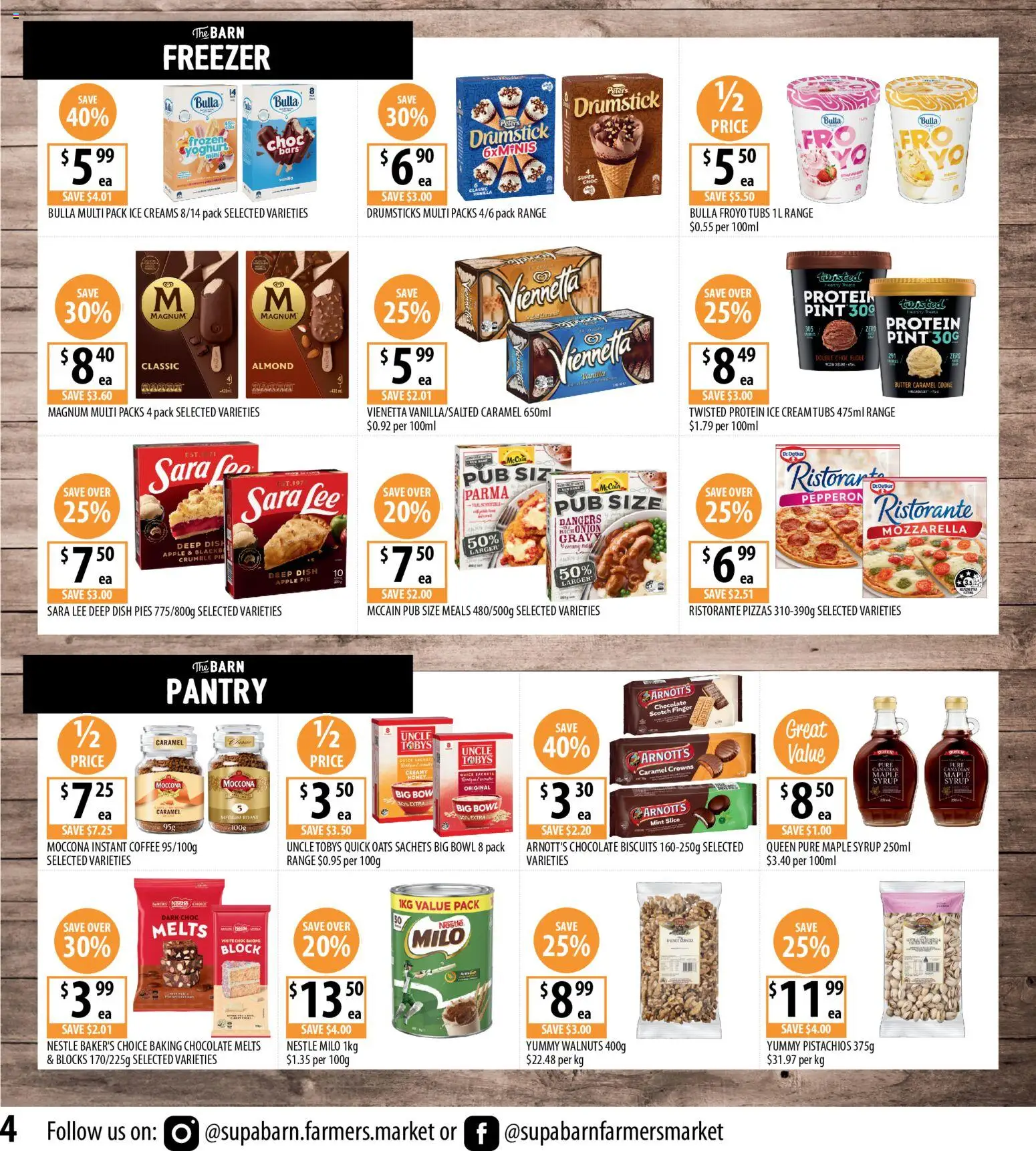 Supabarn catalogue - valid from 22/07/2026 | Page: 4 | Products: Honey, Biscuits, Scotch, Pies