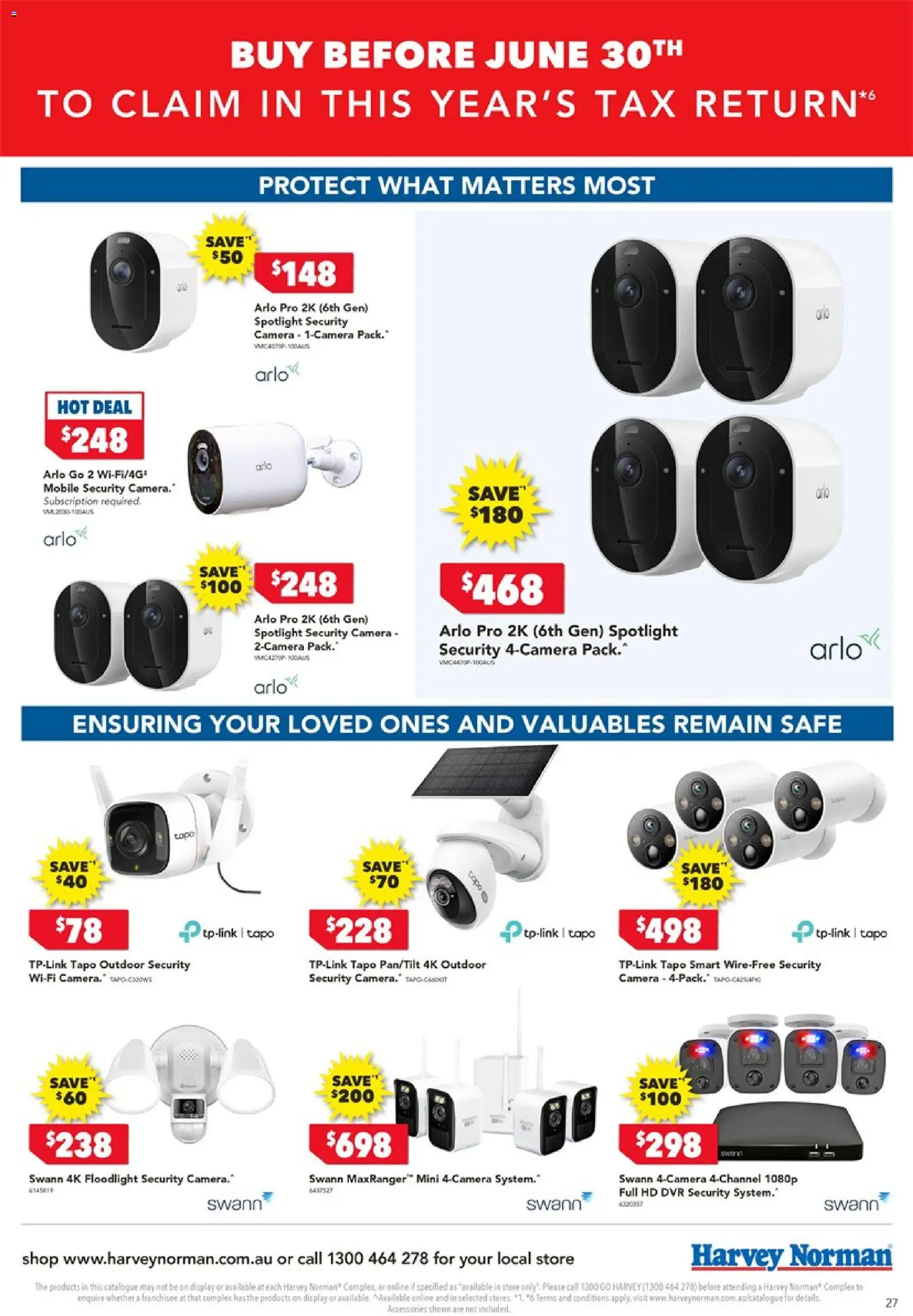 Harvey Norman catalogue - valid from 05.06.2026 | Page: 27 | Products: Accessories, Camera, Safe, Mobile