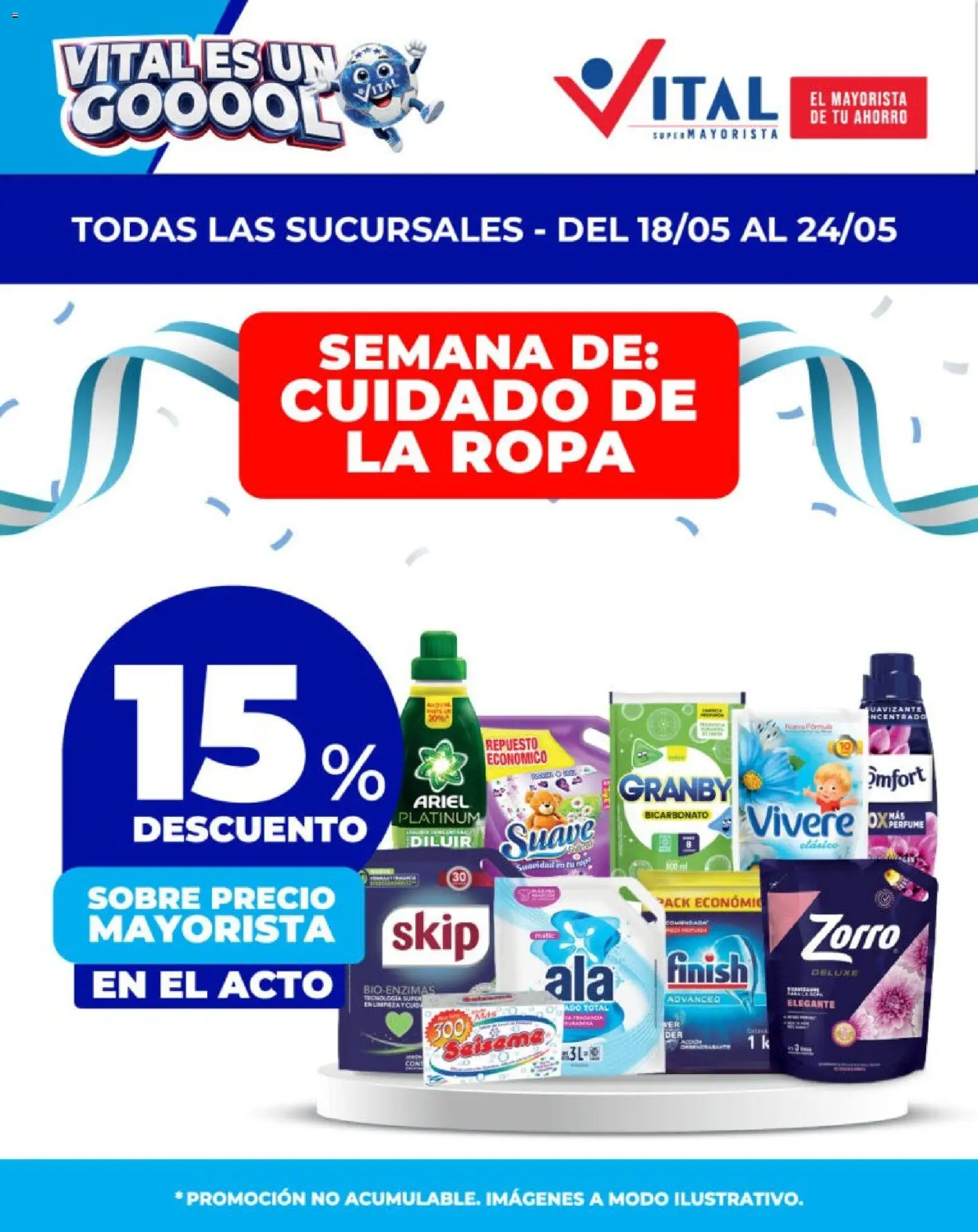 Vital - Ahorrá │ válido desde el 18.05.2026 | Página: 1 | Productos: Sobre, Perfume, Ropa