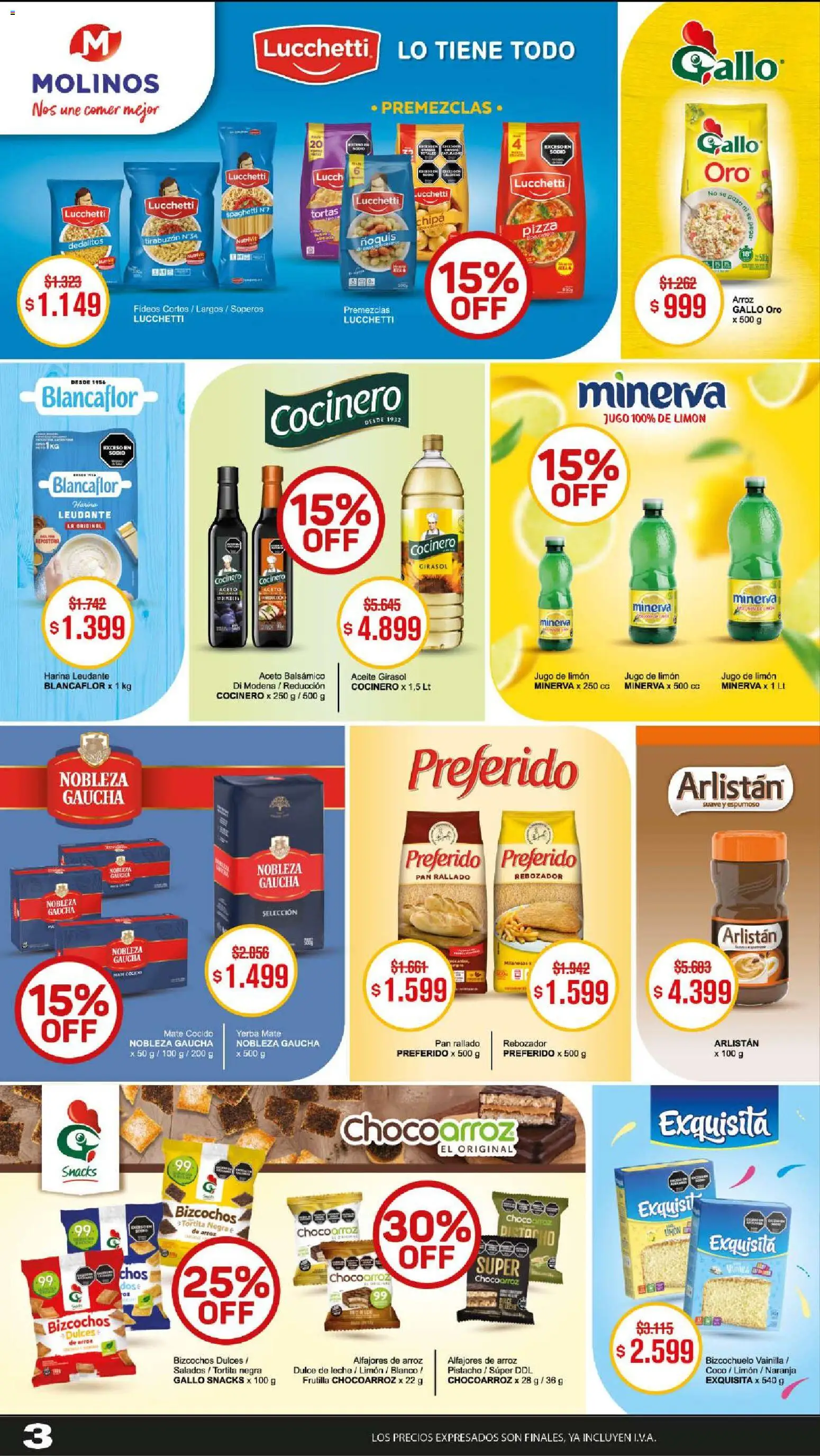 Makro ofertas │ válido desde el 02/07/2026 | Página: 4 | Productos: Leche, Pan, Arroz, Bizcochos