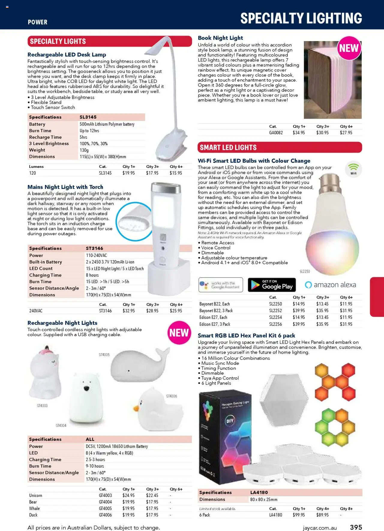 Jaycar catalogue - valid from 09/07/2025 | Page: 395 | Products: Decor, Lamp, Desk lamp, LED light