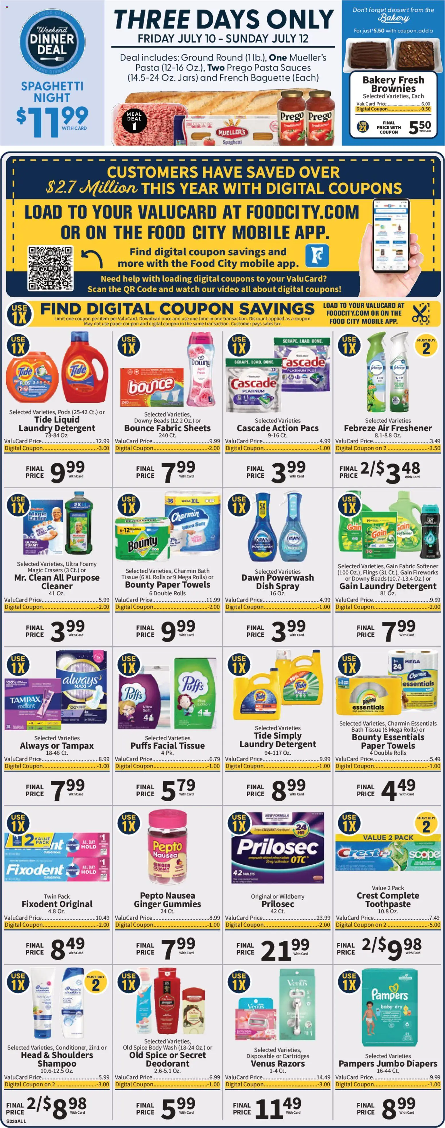 Food City Weekly Ad - valid from 07/08/2026 | Page: 2 | Products: Ginger, Detergent, Watch, Video