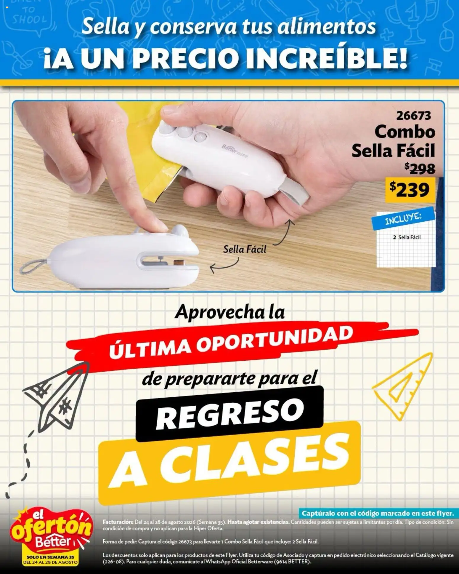 Nuevas ofertas de Betterware válidas en toda la República Mexicana desde el 24/08/2026. ¡Encuentra las mejores ofertas en Betterware catálogo El Ofertón! | Página: 8