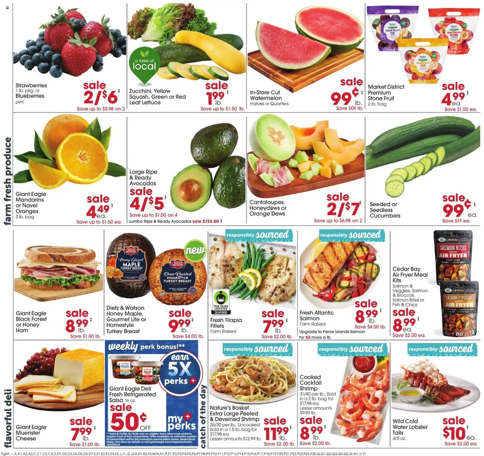 Giant Eagle Weekly Ad - valid from 08/13/2026 | Page: 2 | Products: Mandarins, Turkey, Chips, Oven