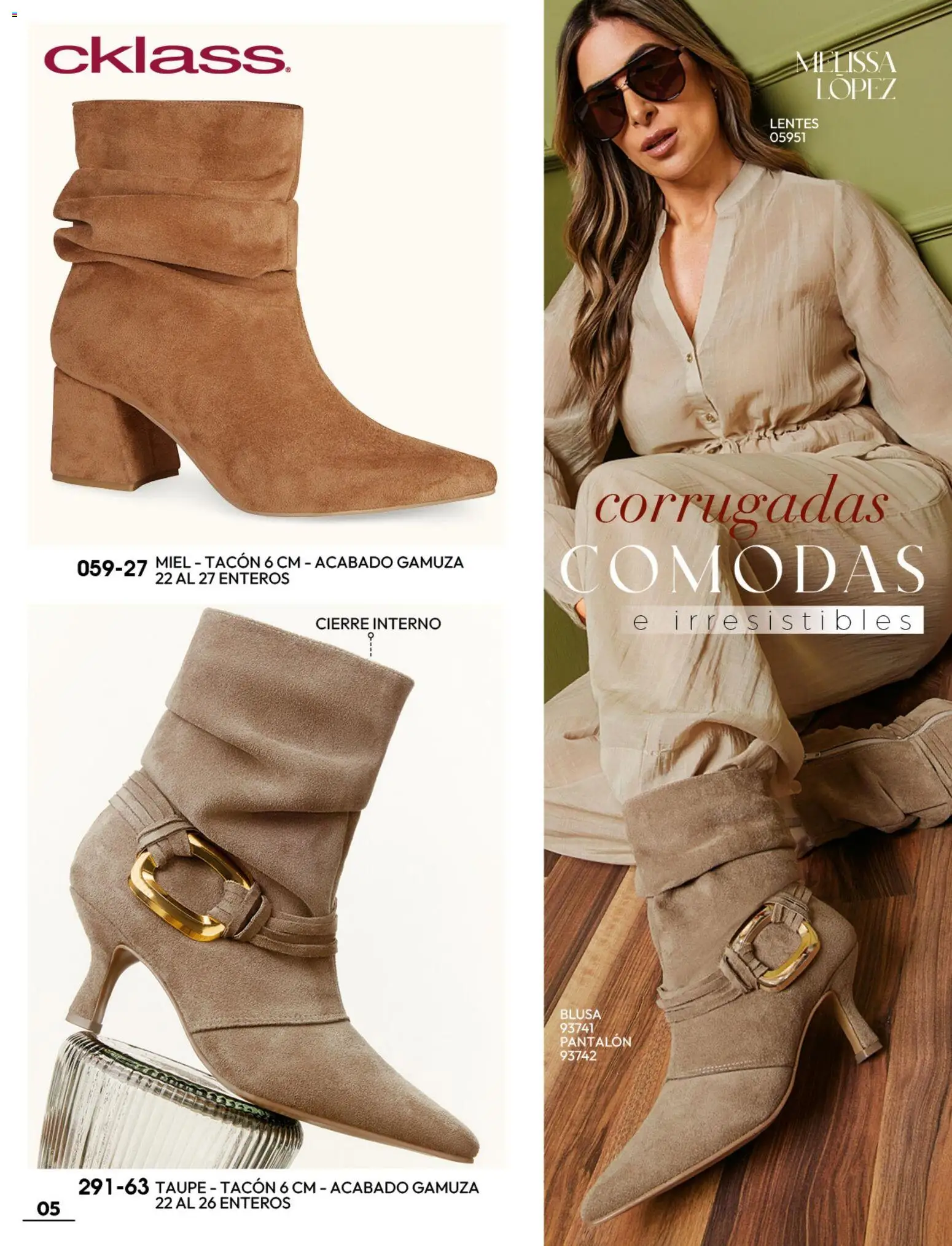 Nuevas ofertas de Cklass válidas en toda la República Mexicana desde el 08/07/2026. ¡Encuentra las mejores ofertas en Cklass catálogo Botas y botines! | Página: 6 | Productos: Blusa, Lentes, Gamuza