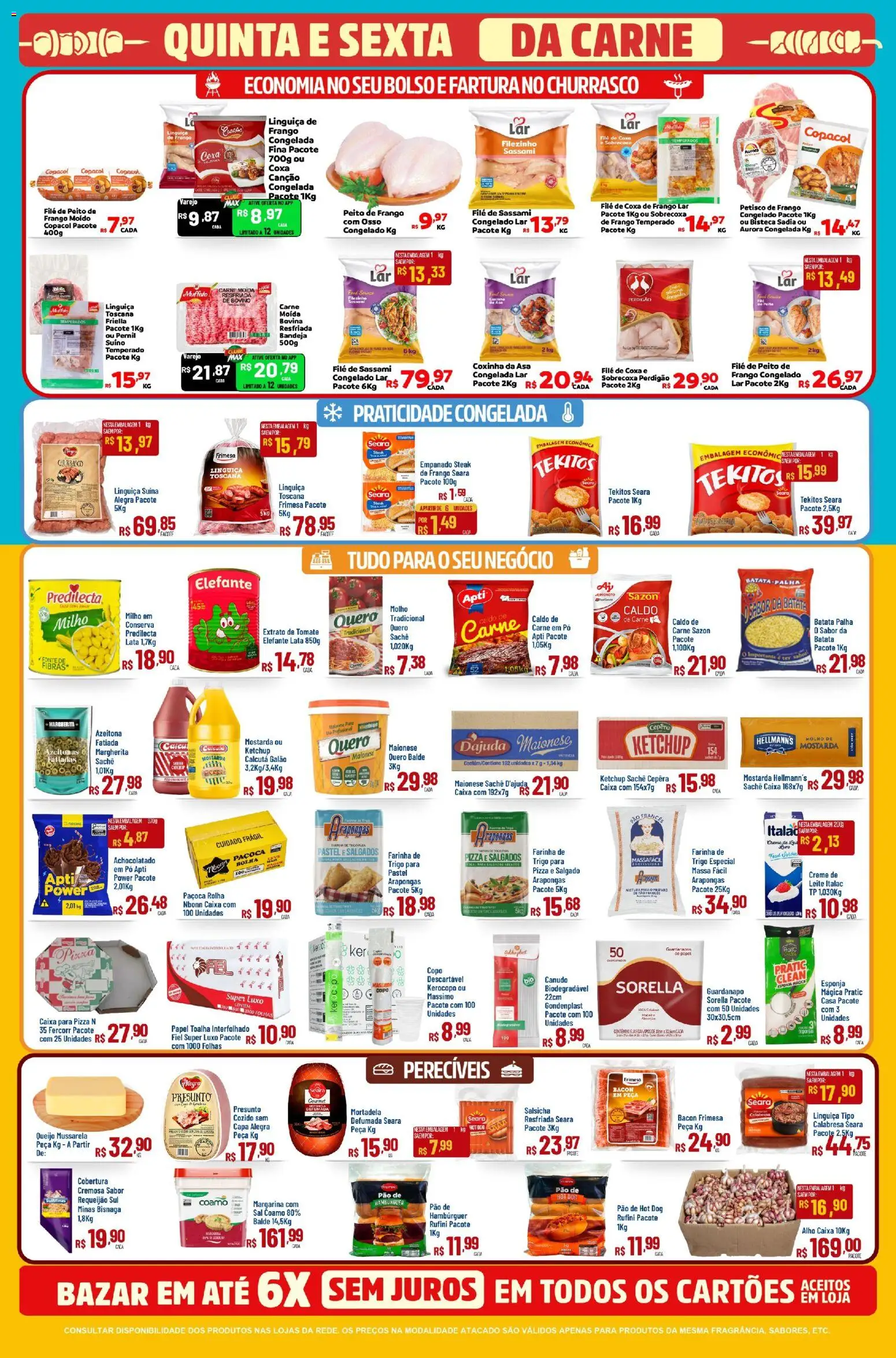 Max Atacadista Folheto - válido de 17/09/2026 | Página: 6 | Produtos: Steak, Carne, Batata palha, Frango