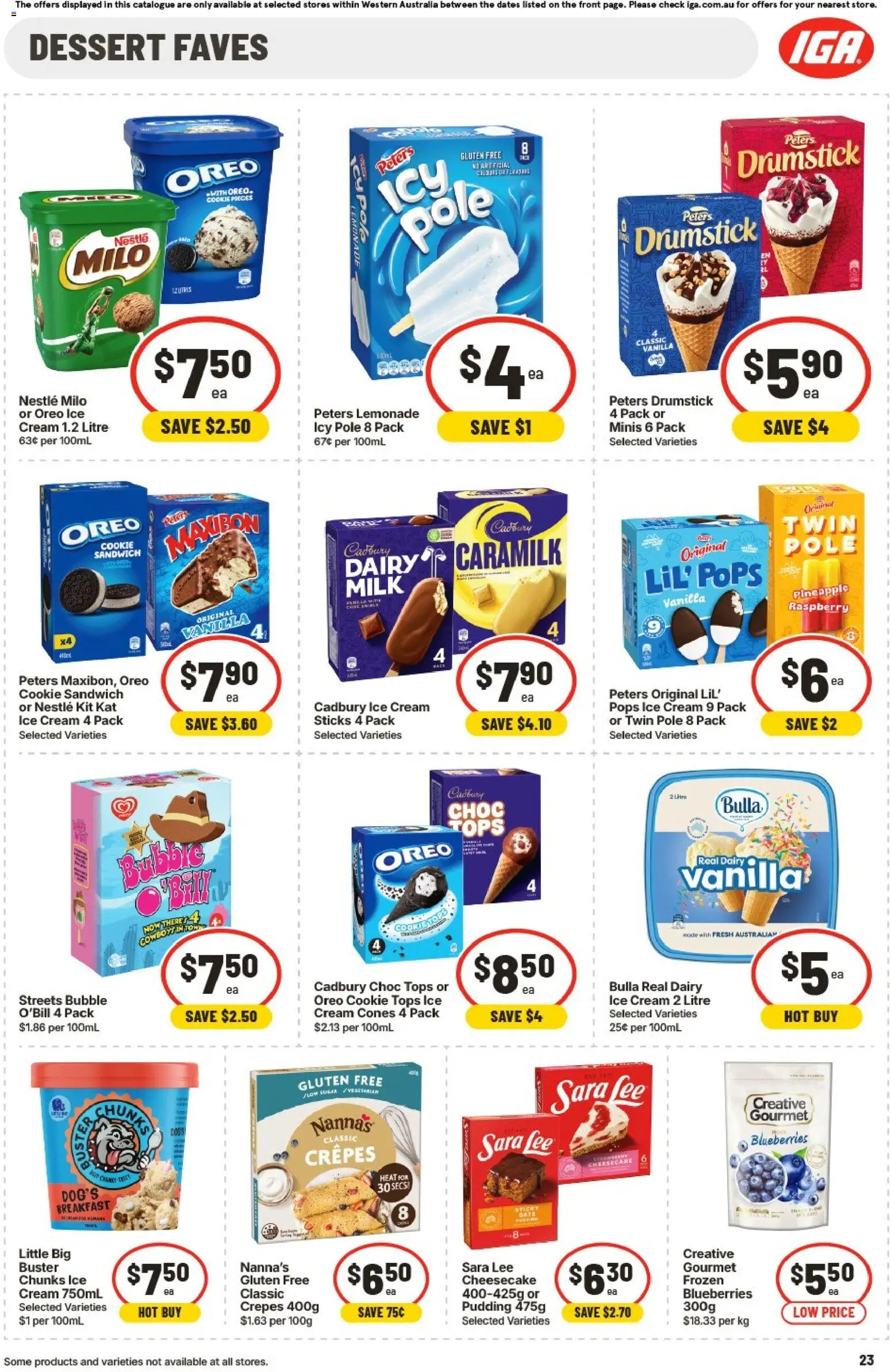 IGA catalogue - valid from 02/09/2026 | Page: 24 | Products: Dairy, Oreo ice cream, Lemonade, Vanilla