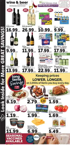 Preview of Harris Teeter weekly ads valid from 09/23/2026 | Page: 8 | Products: Meat, Chicken wings, Beer, Case