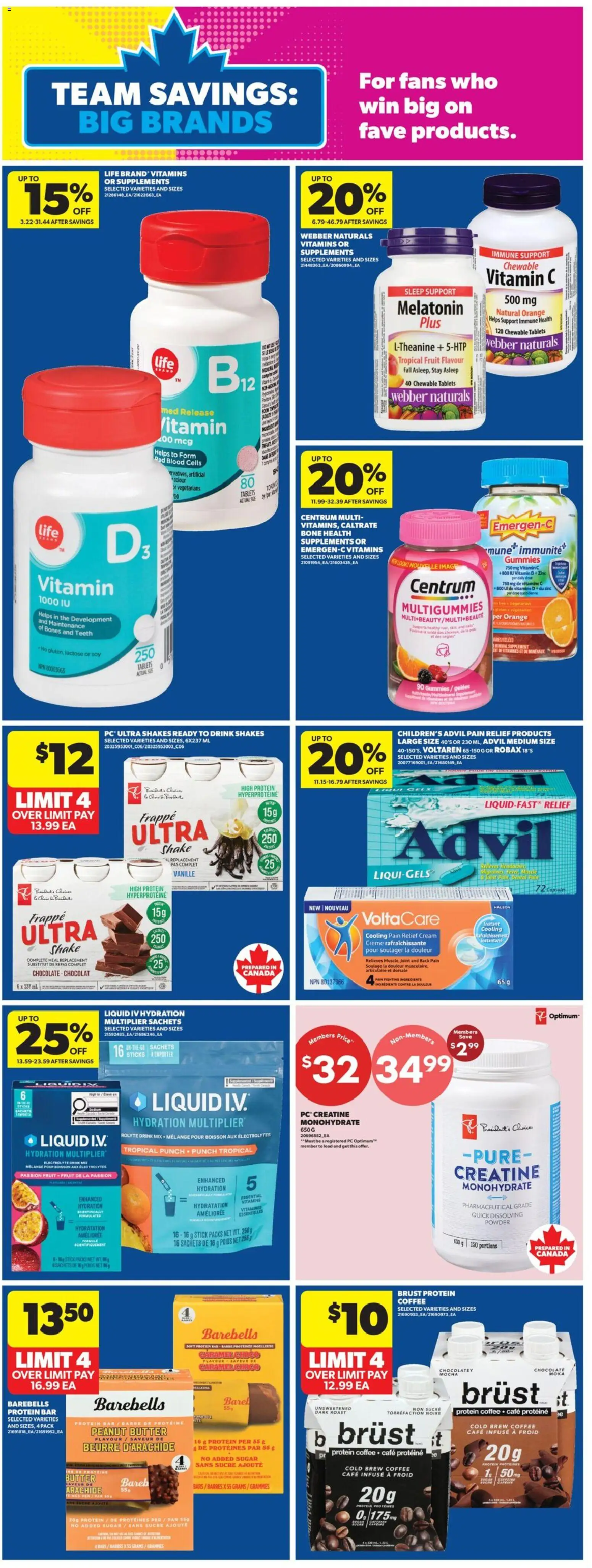 Real Canadian Superstore flyer valid from Jun 25, 2026 | Page: 24 | Products: Cream, PC, Powder, Coffee