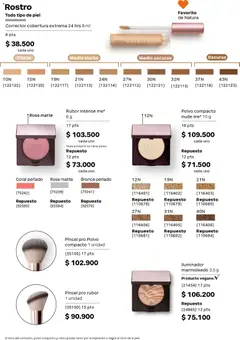 Natura catálogo ciclo 07 -  Vista previa de la revista de la tienda Natura valido desde el 08.04.2026 | Página: 92 | Productos: Polvo compacto, Iluminador, Rubor, Corrector